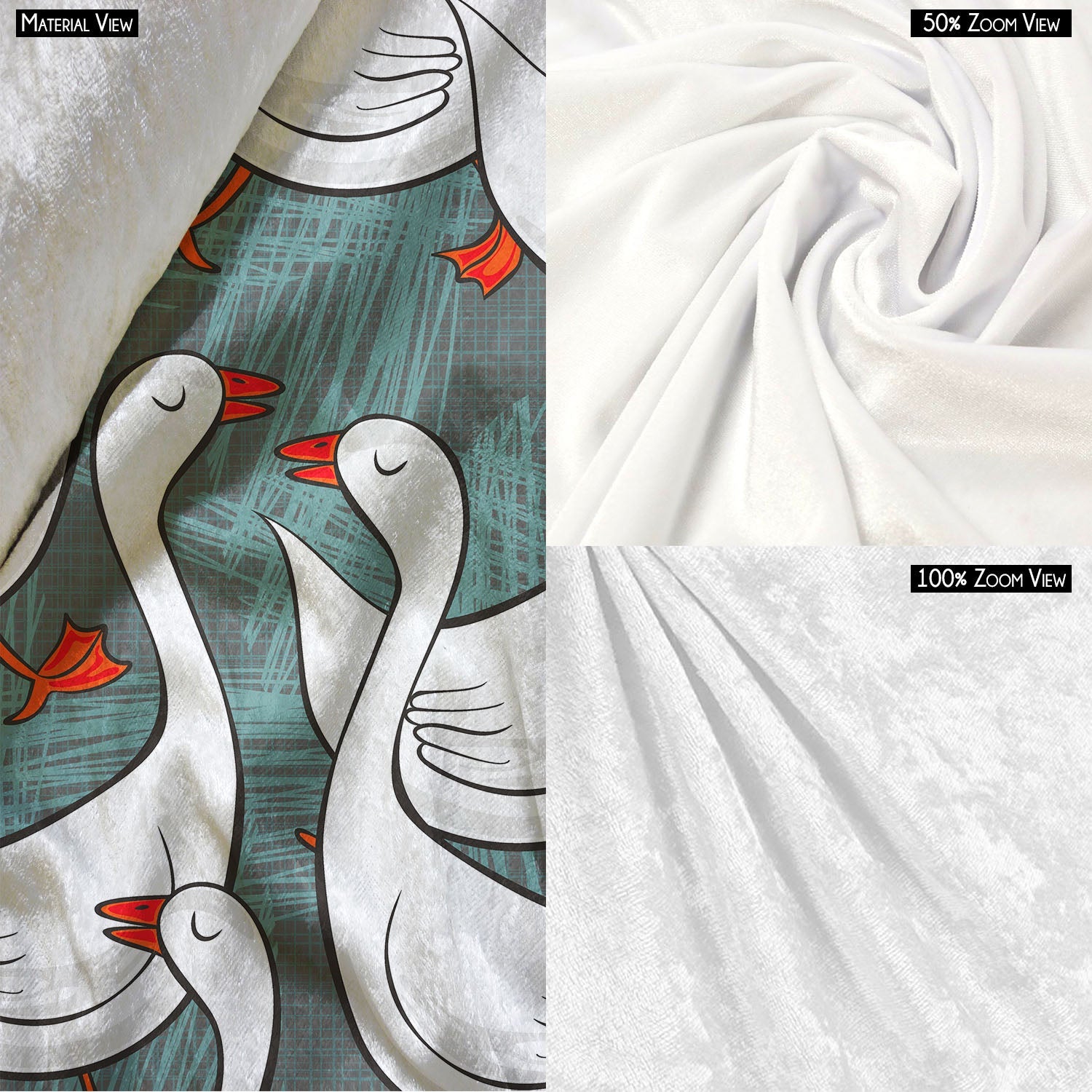 White Gooses Table Napkin