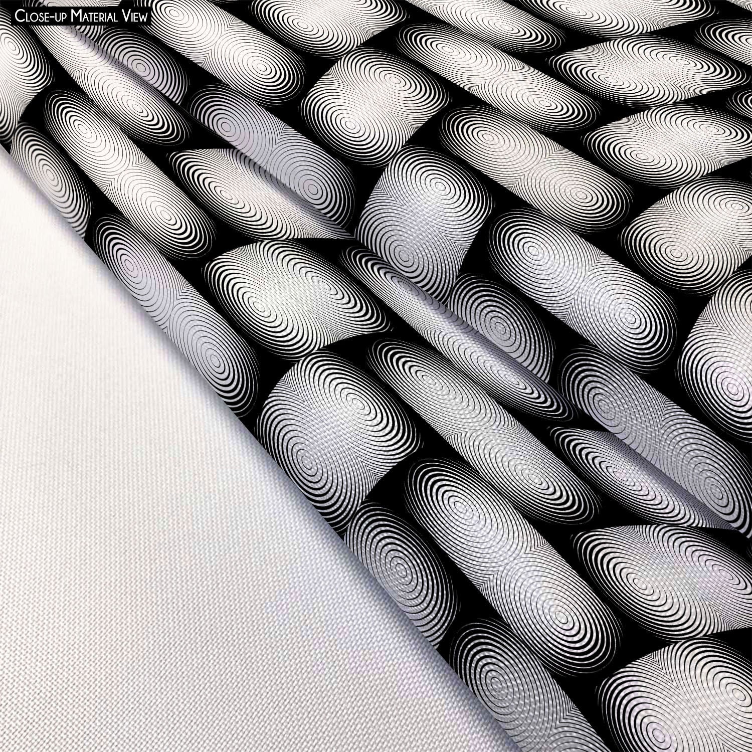 Monochrome Geometric D2 Cushion Cover Throw Pillow
