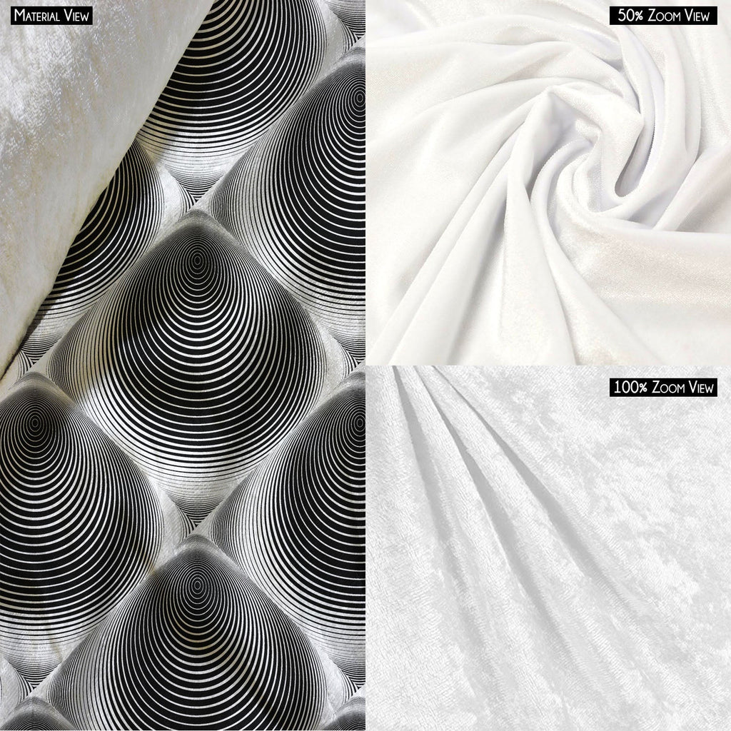 Monochrome Cone Illusion Cushion Cover Throw Pillow