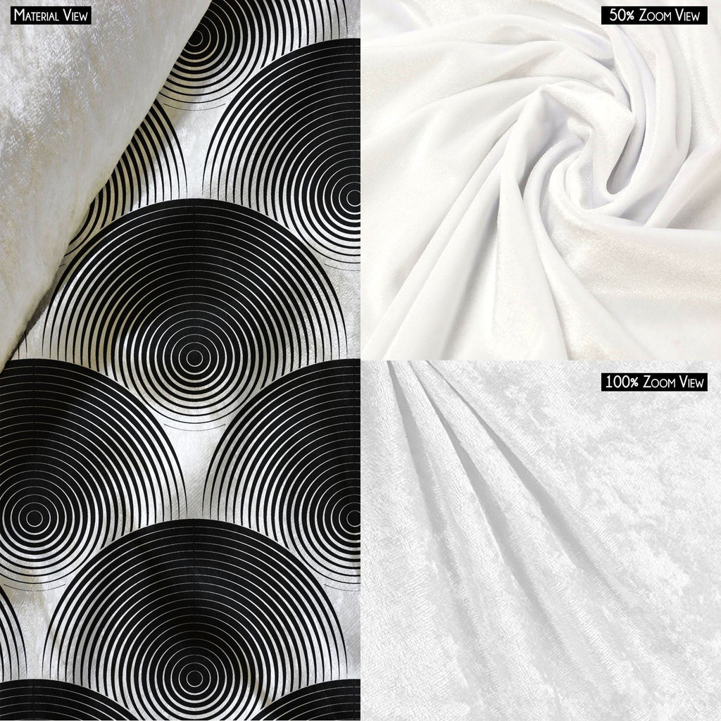 Monochrome Ellipse Cushion Cover Throw Pillow