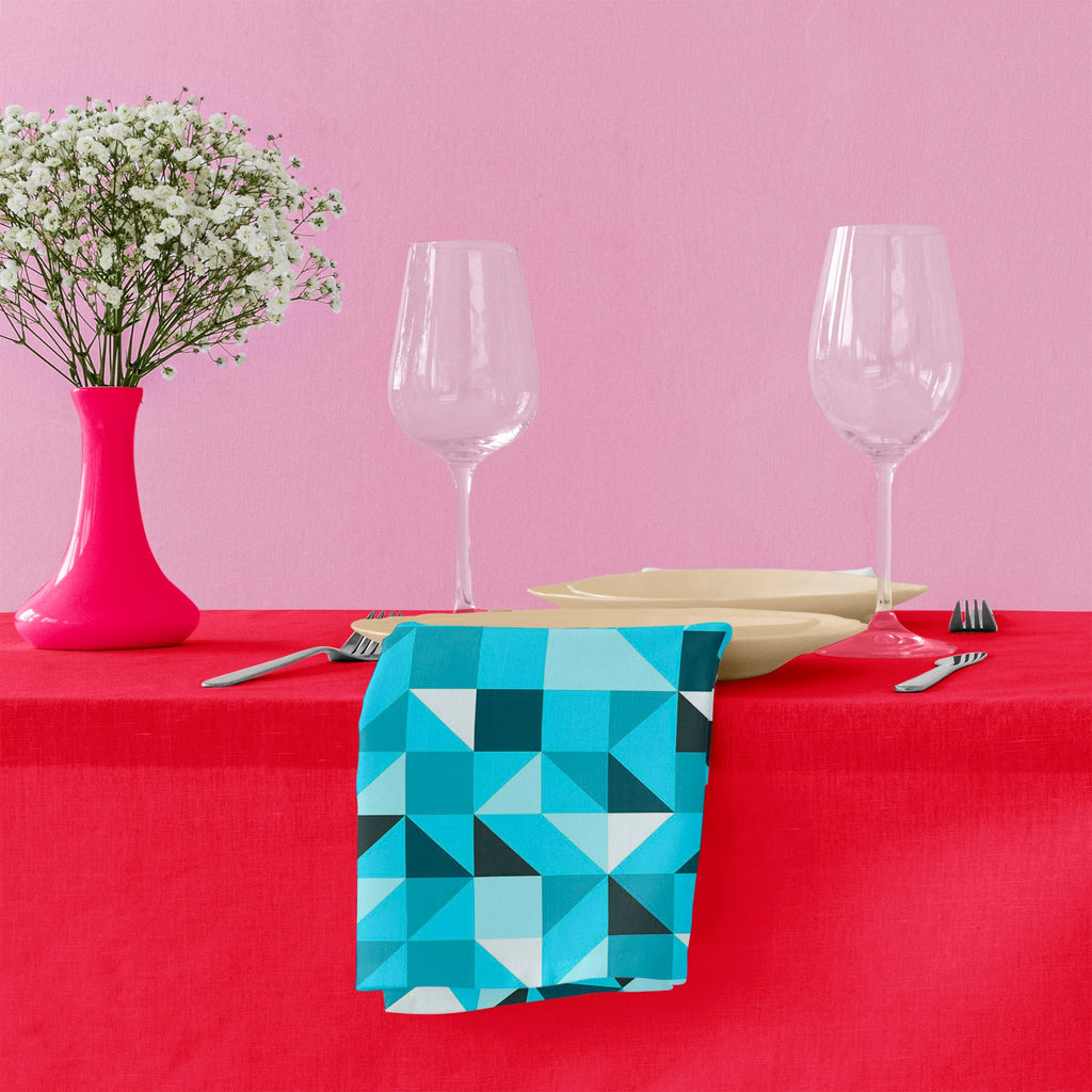 Blue Triangle Table Napkin