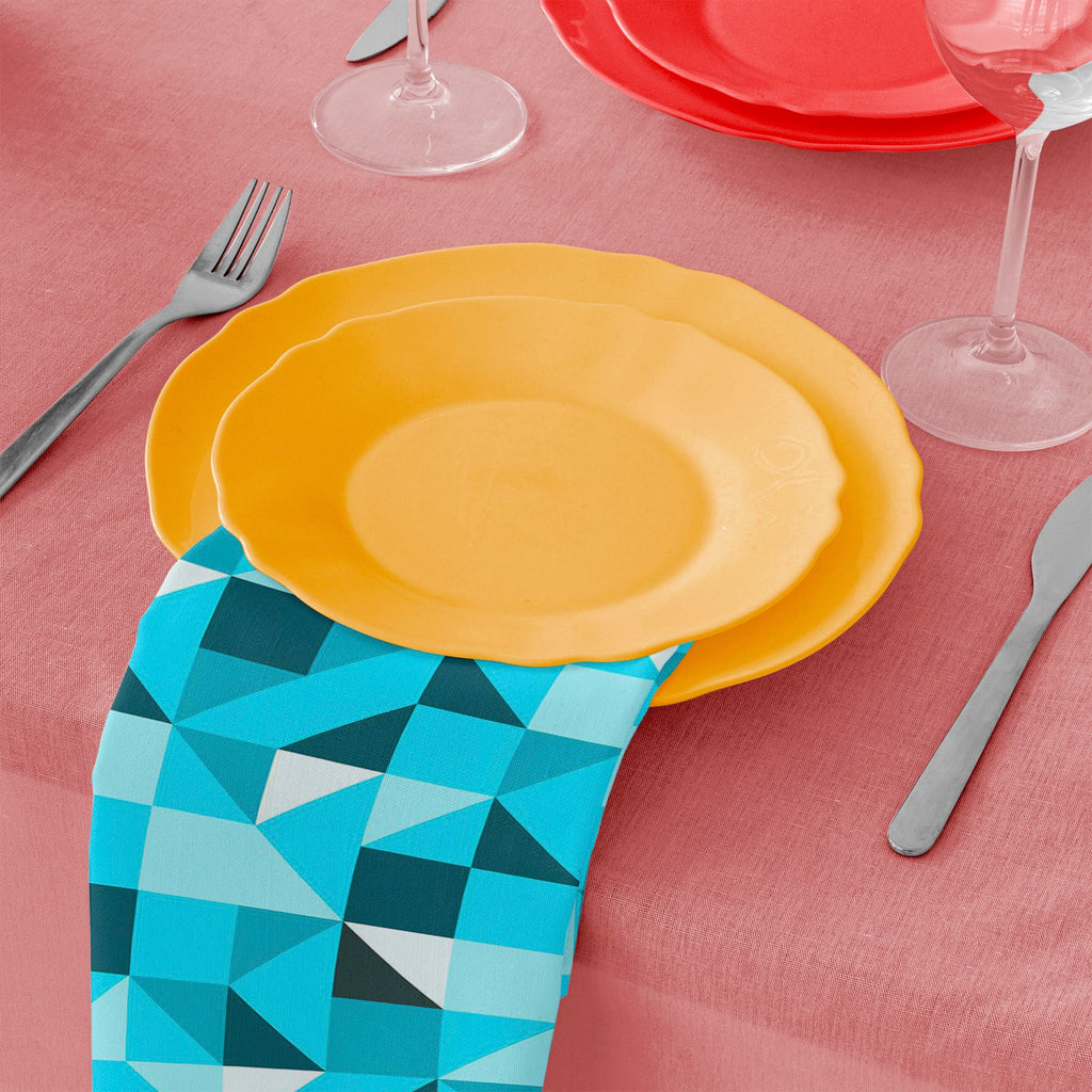 Blue Triangle Table Napkin
