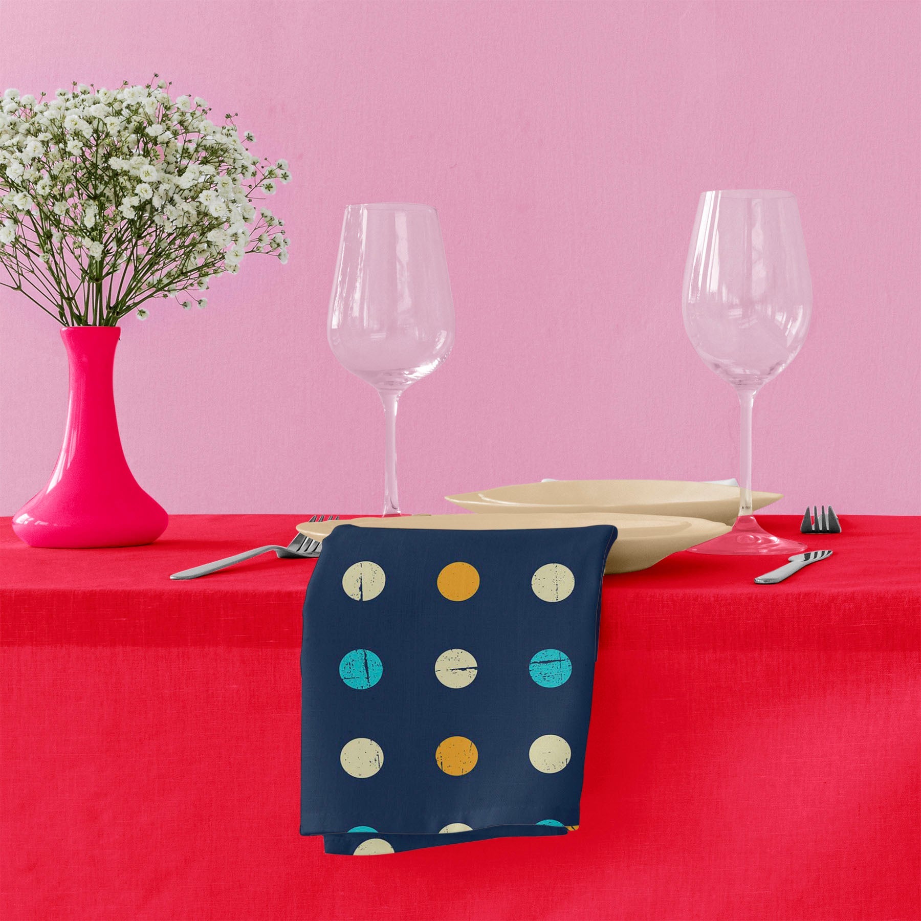 Polka Pattern Table Napkin