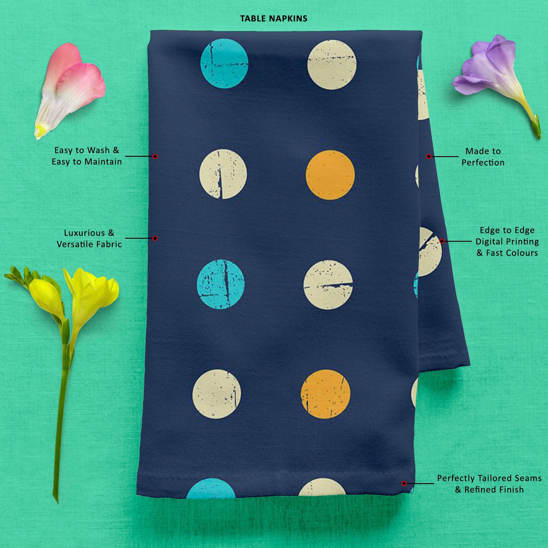 Polka Pattern Table Napkin