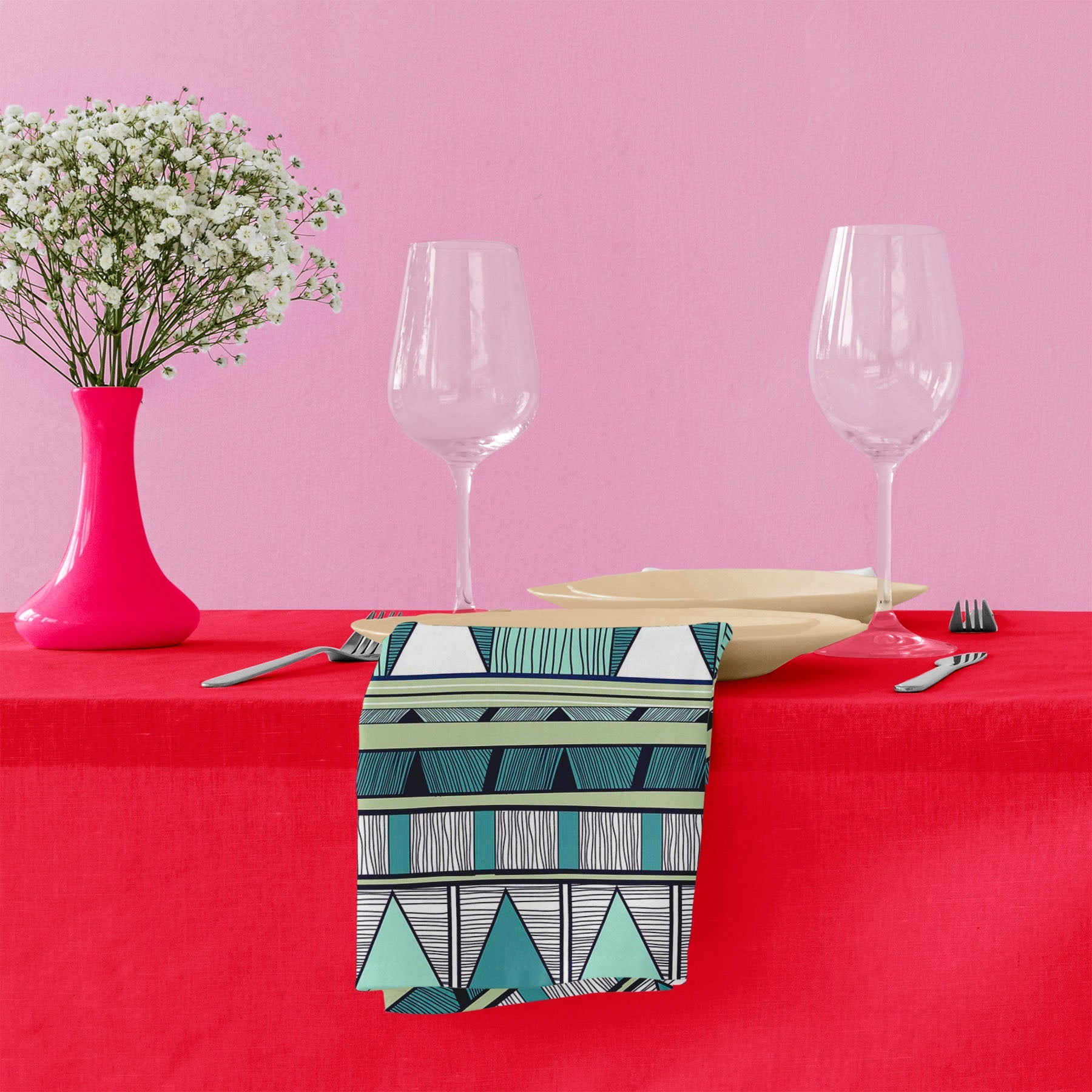 Tribal Art D4 Table Napkin