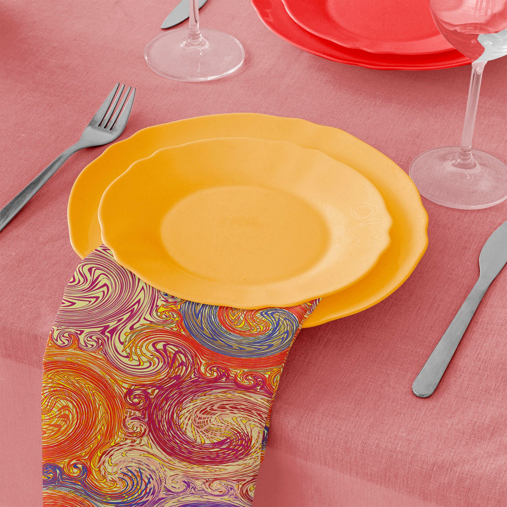 Grunge Swirls Table Napkin