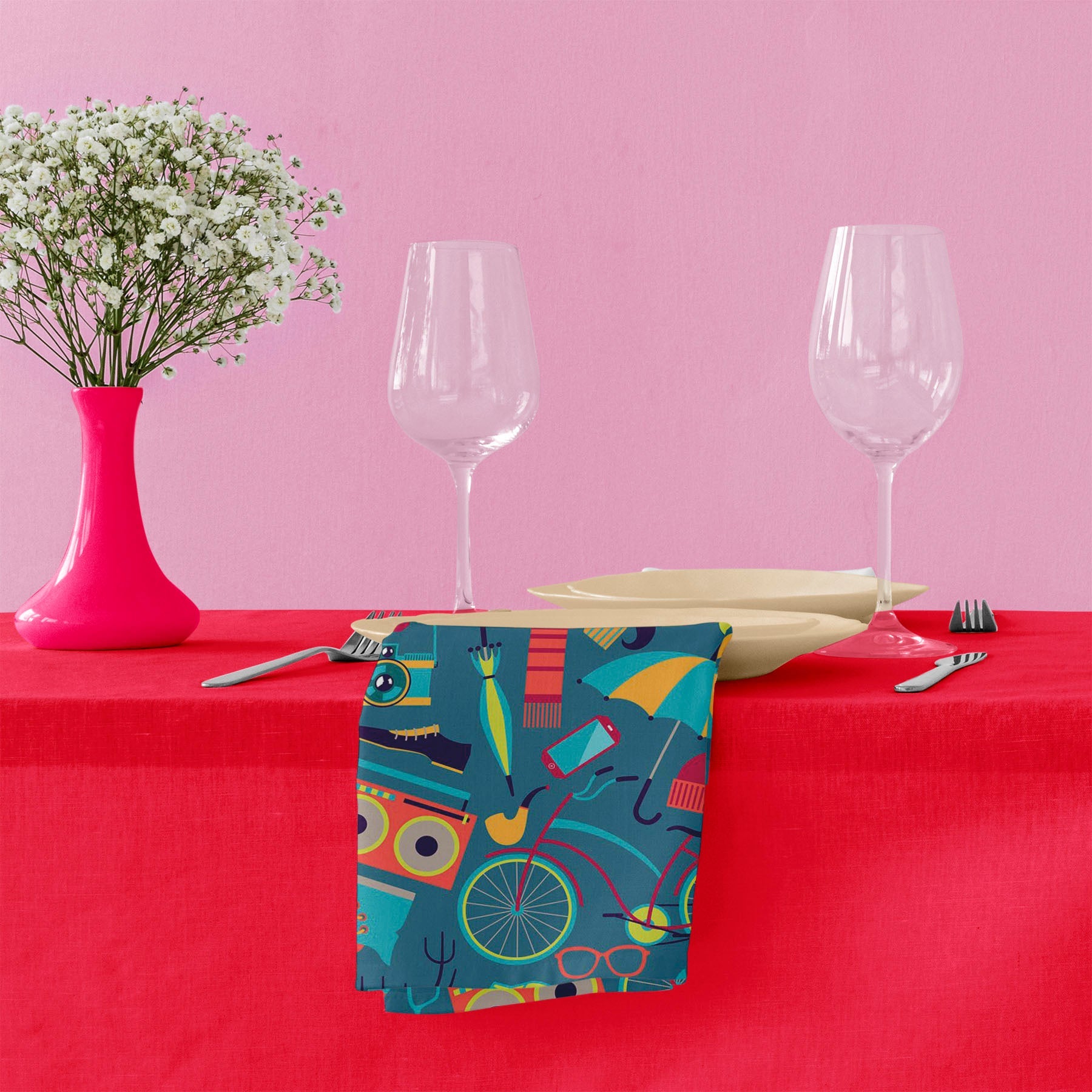 Hipster Table Napkin
