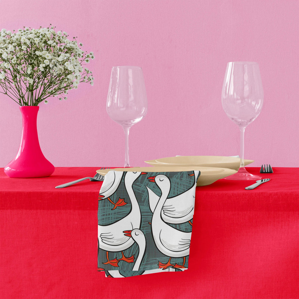 White Gooses Table Napkin
