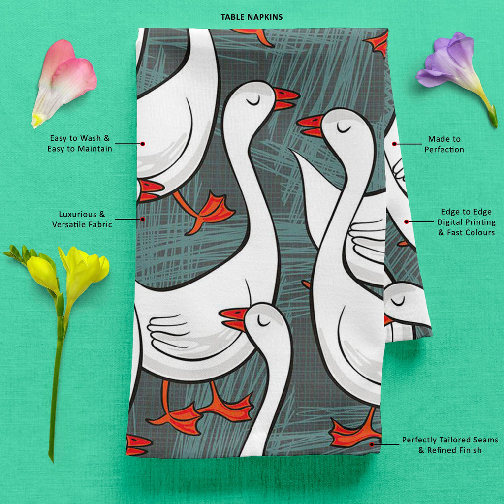 White Gooses Table Napkin