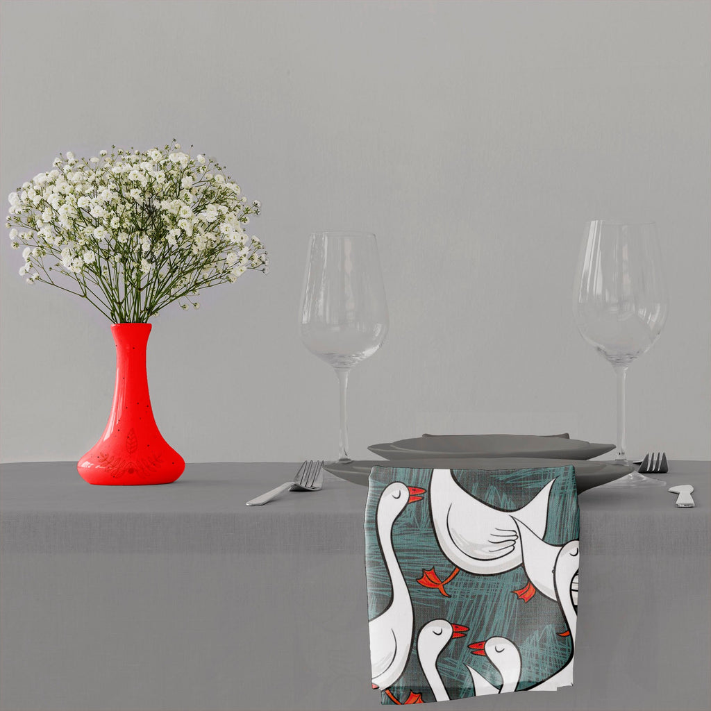 White Gooses Table Napkin