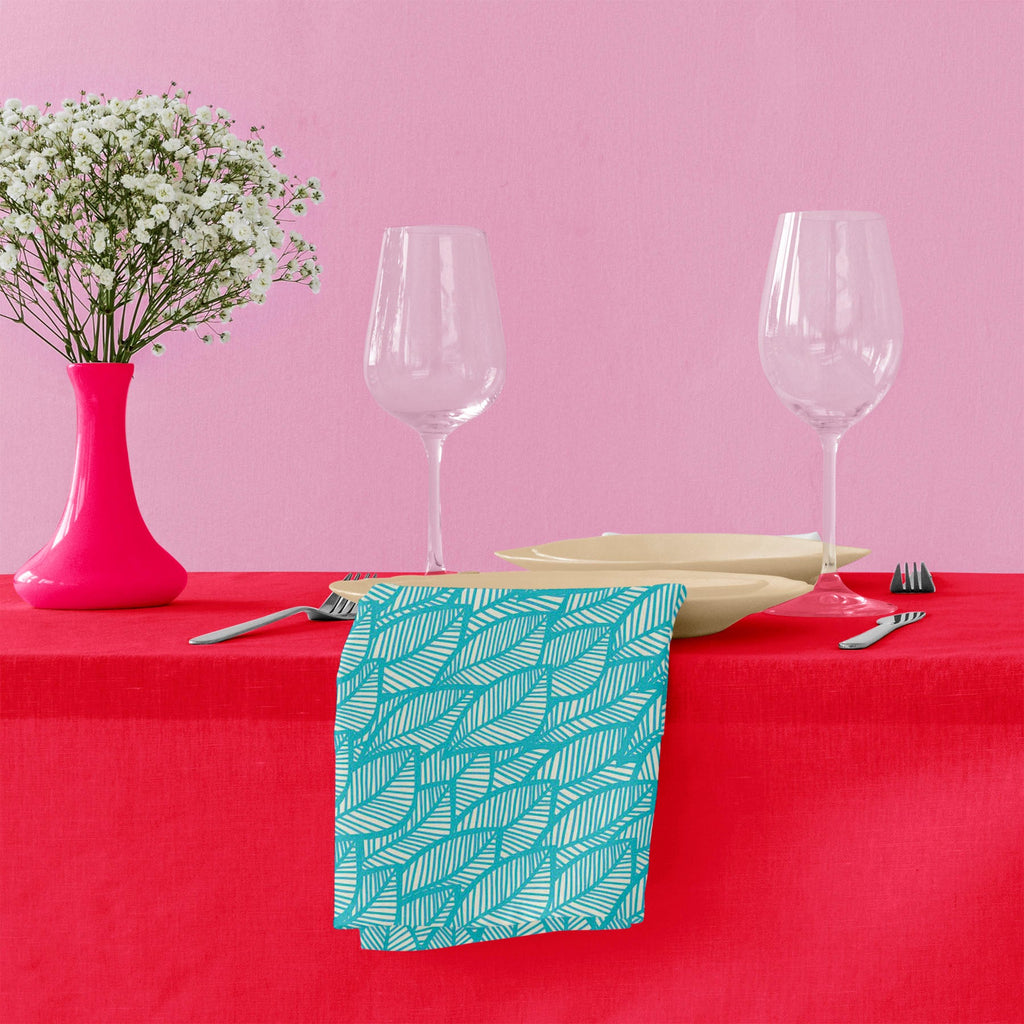 Blue Leaf D1 Table Napkin
