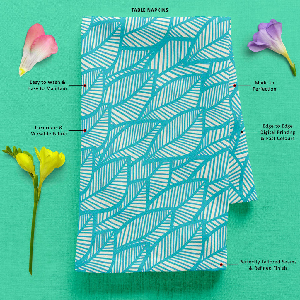 Blue Leaf D1 Table Napkin