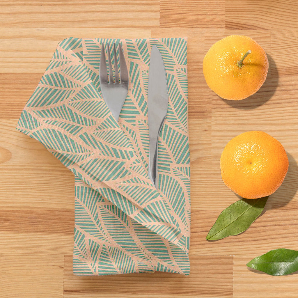 Blue Leaf D2 Table Napkin