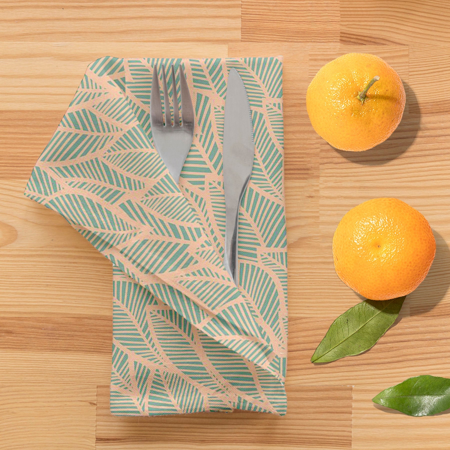 Blue Leaf D2 Table Napkin