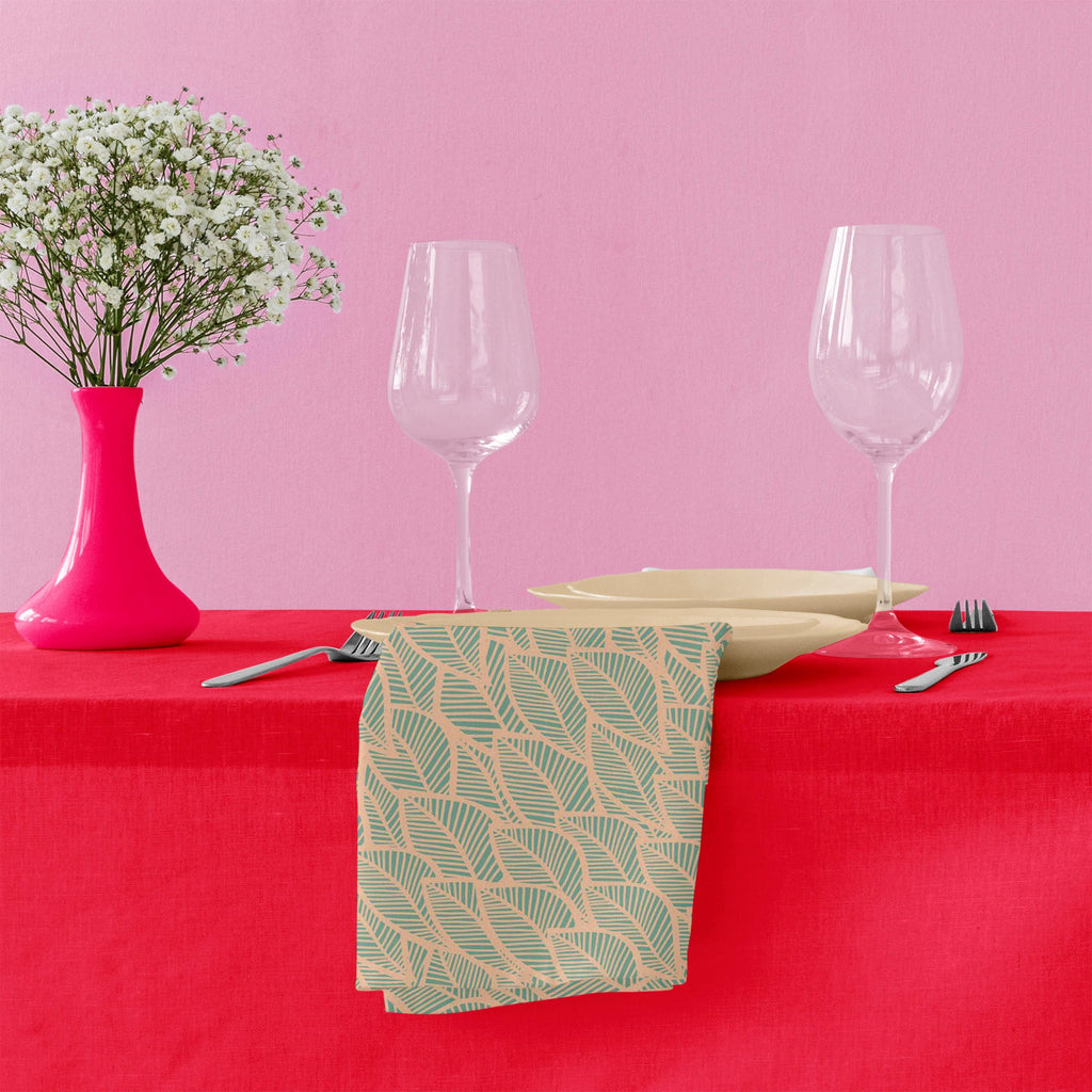 Blue Leaf D2 Table Napkin