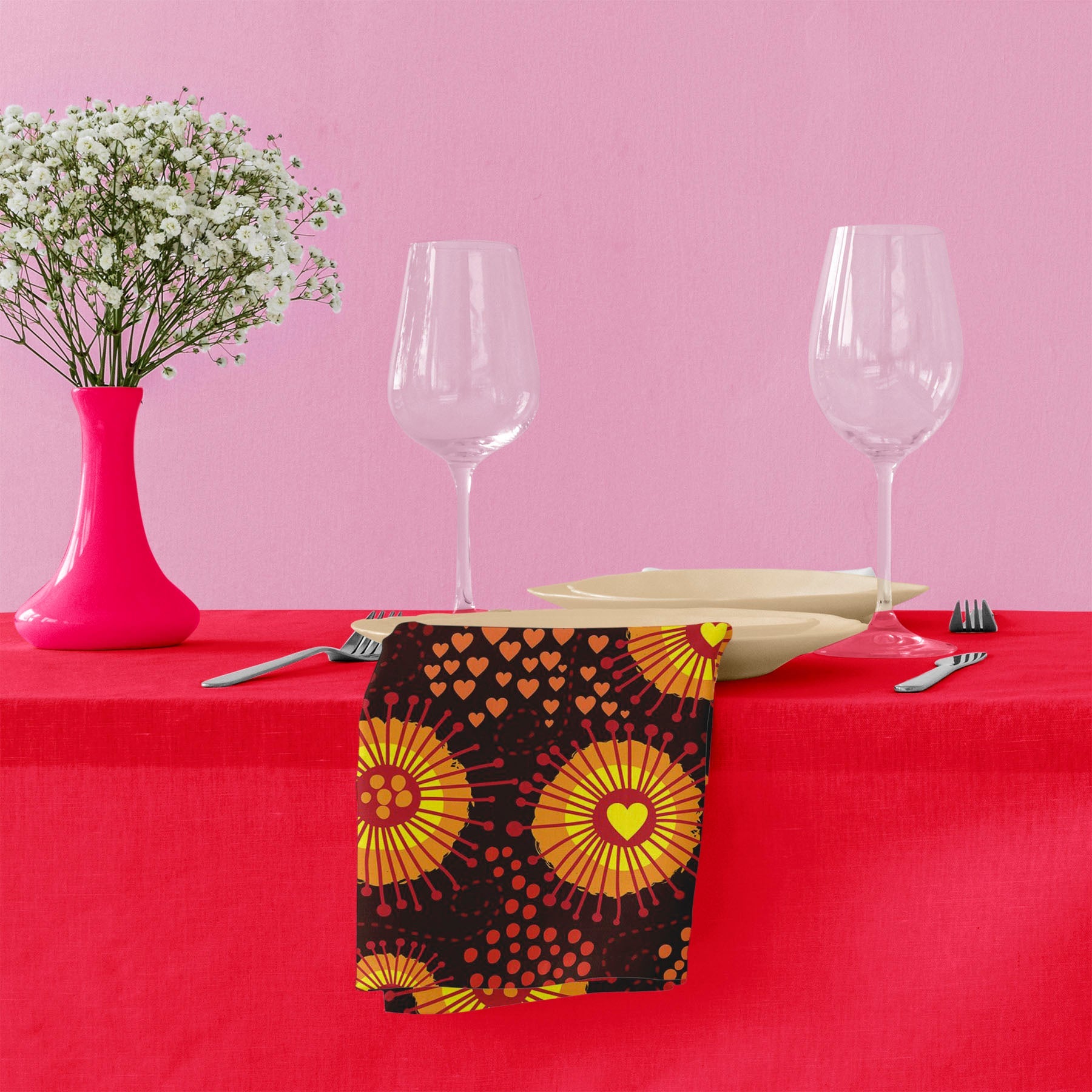 Psychedelic Art D1 Table Napkin