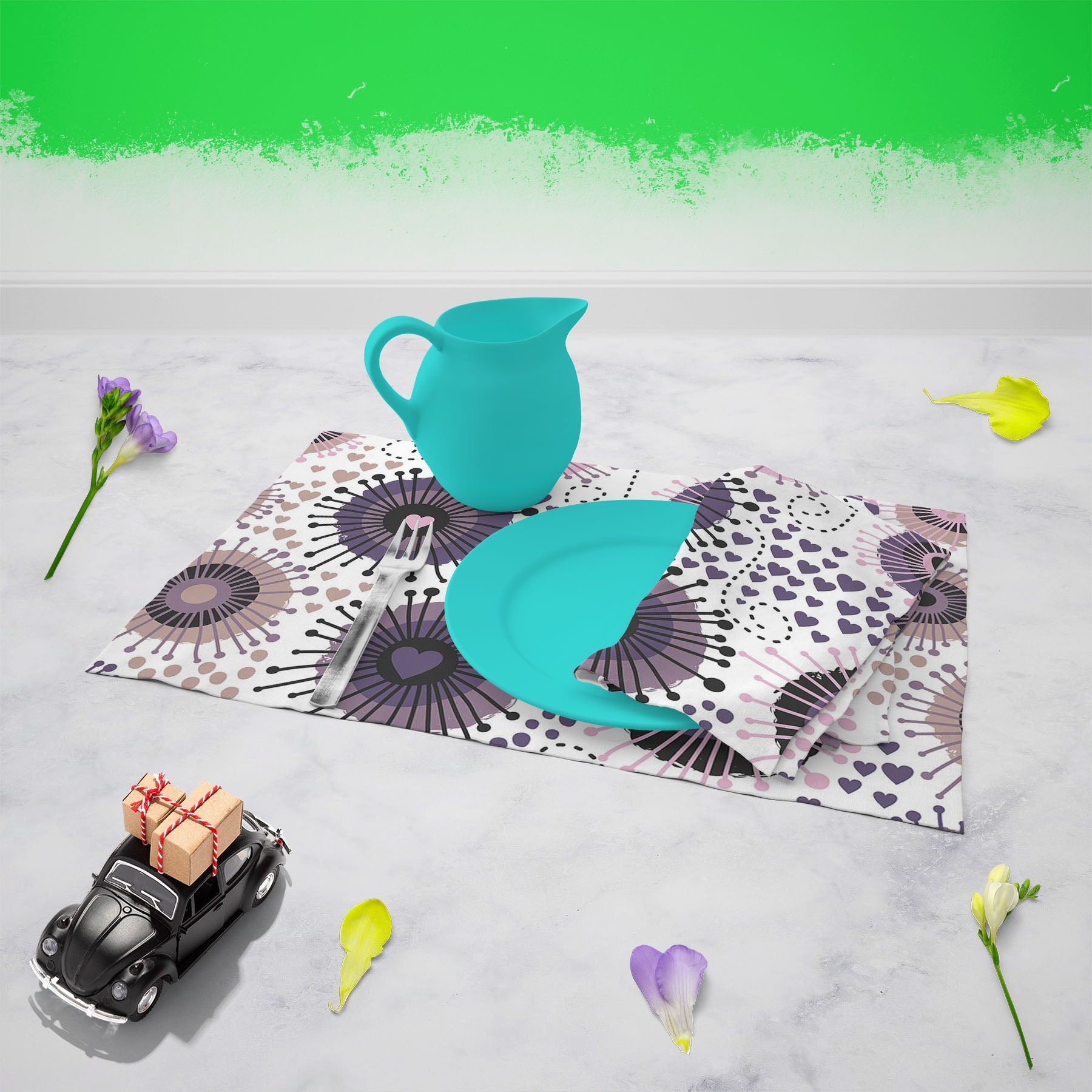 Circle & Hearts Table Napkin