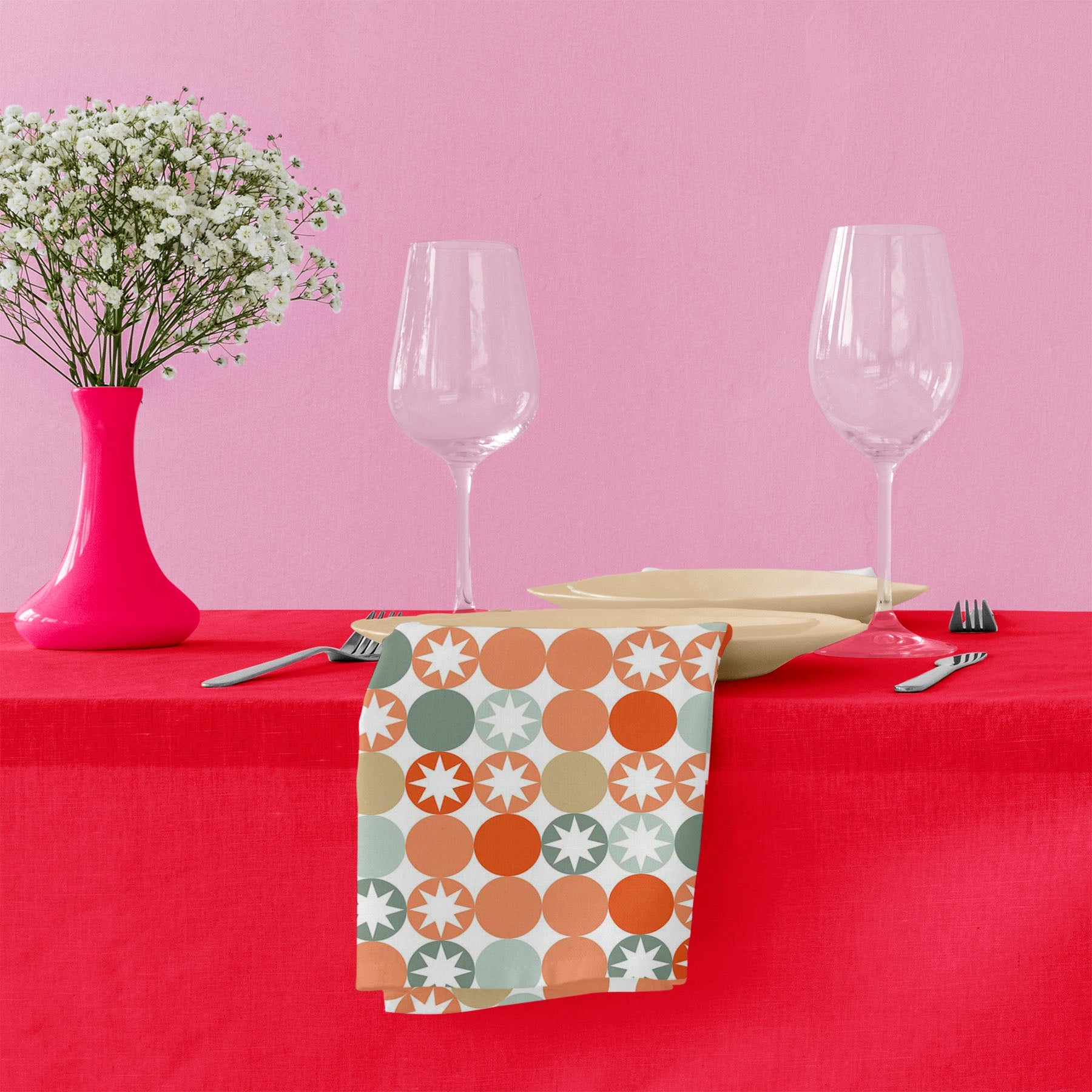 Circles & Stars Table Napkin