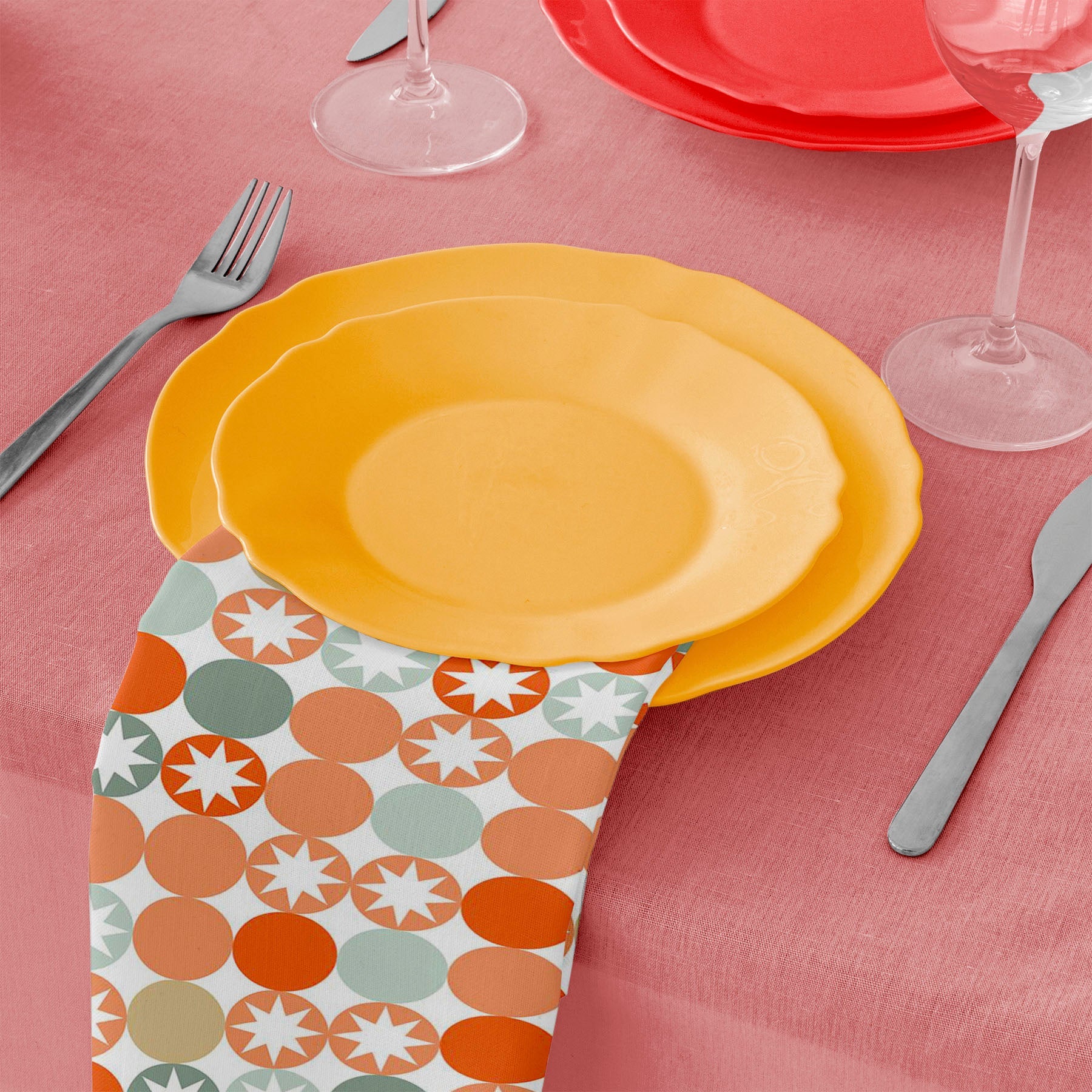 Circles & Stars Table Napkin