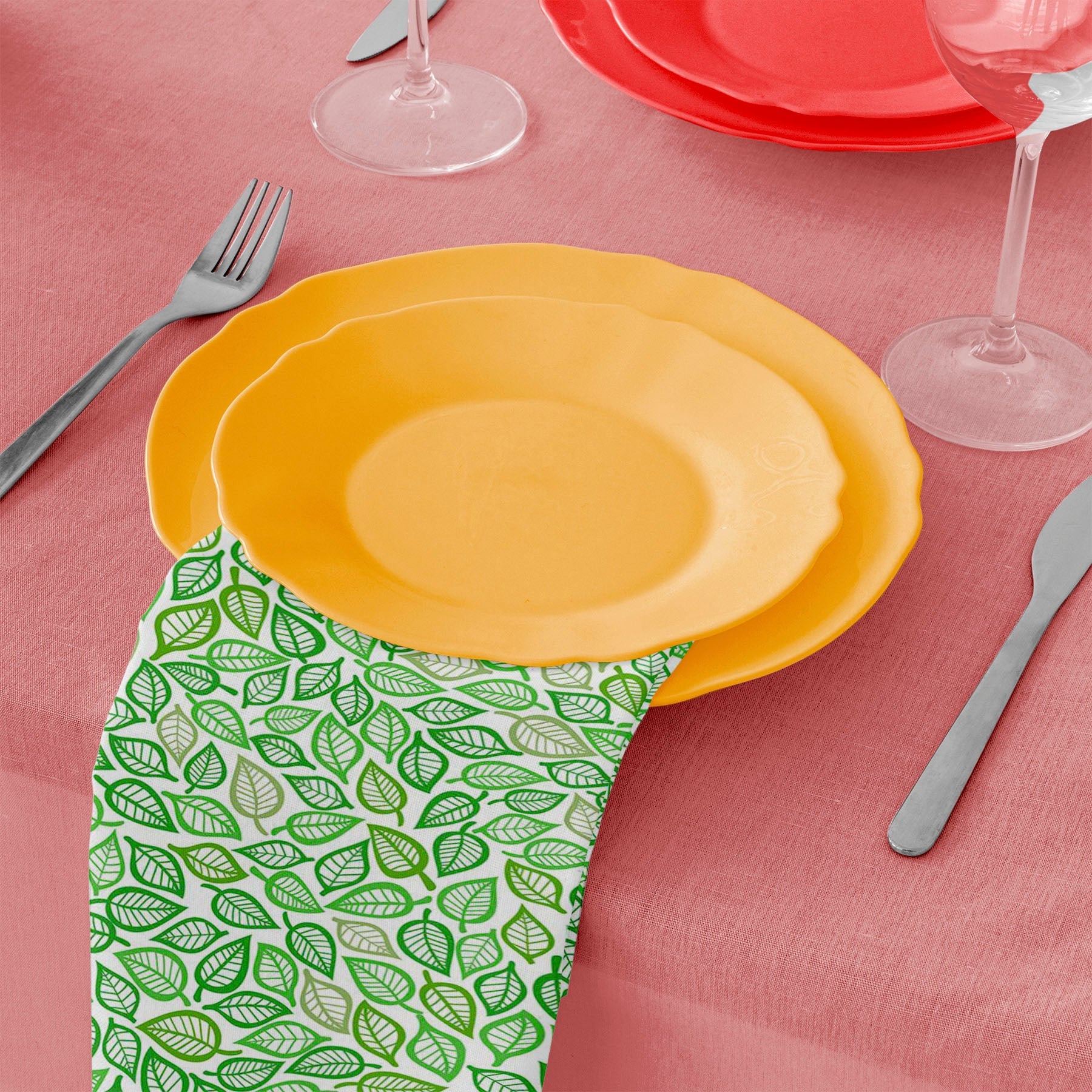 Artistic Leaf Table Napkin