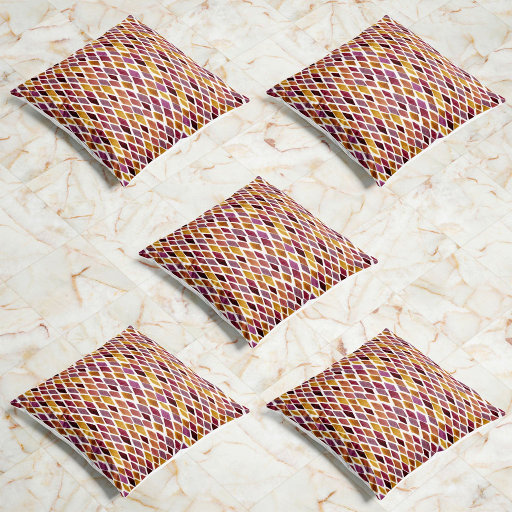 Checked D2 Cushion Cover Throw Pillow
