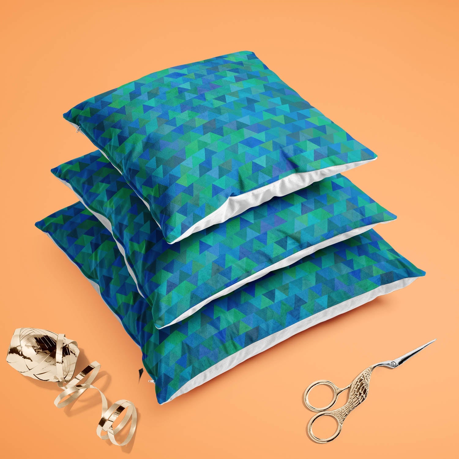 Creative Triangles D1 Cushion Cover Throw Pillow