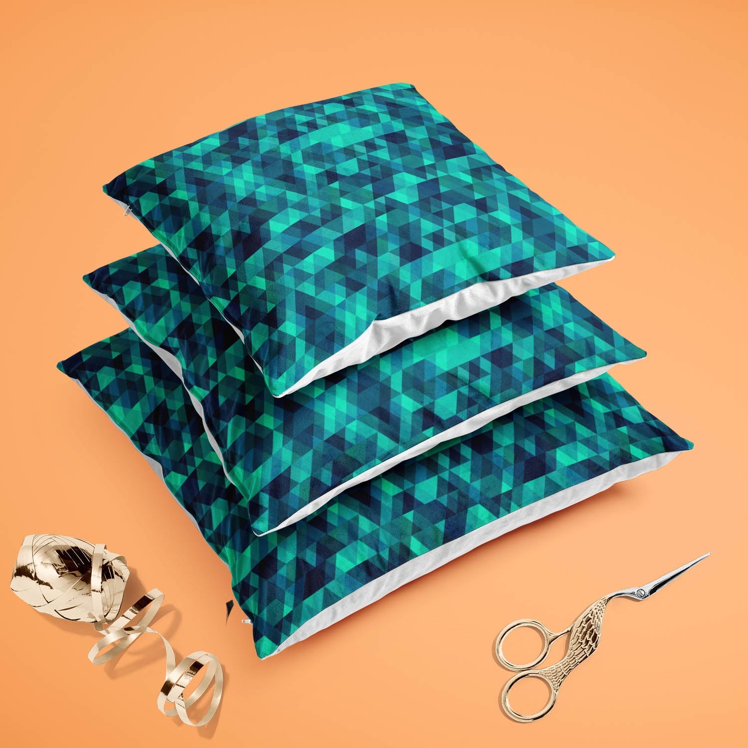 Creative Triangles D2 Cushion Cover Throw Pillow
