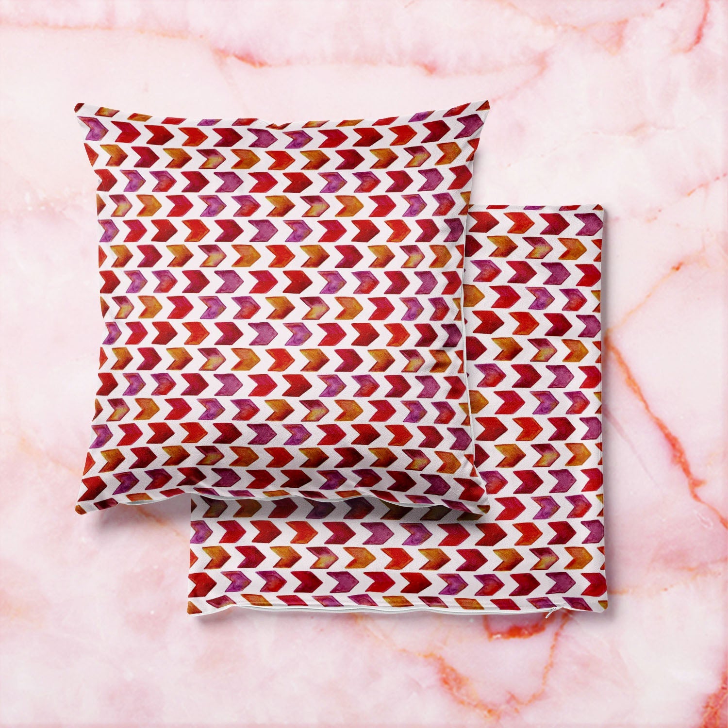 Arrowed D1 Cushion Cover Throw Pillow