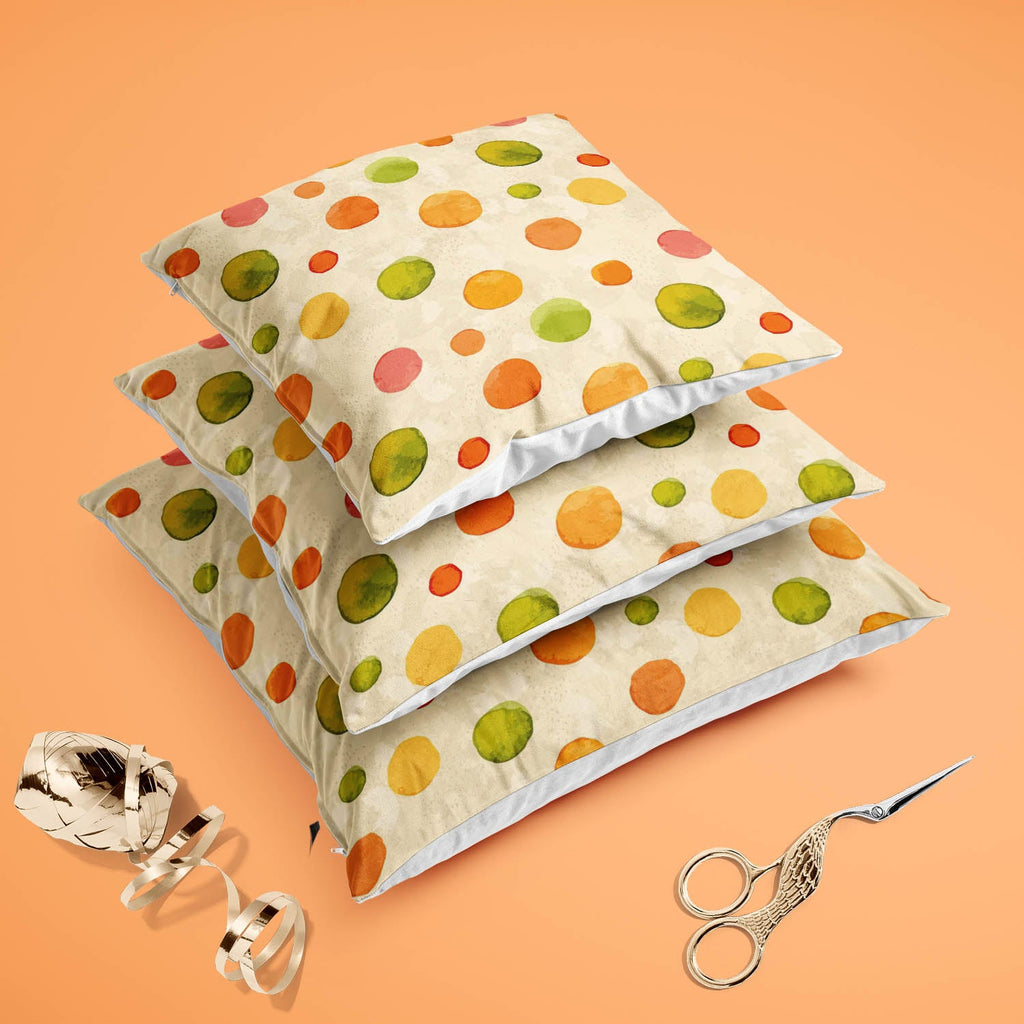 Watercolor Dots D1 Cushion Cover Throw Pillow