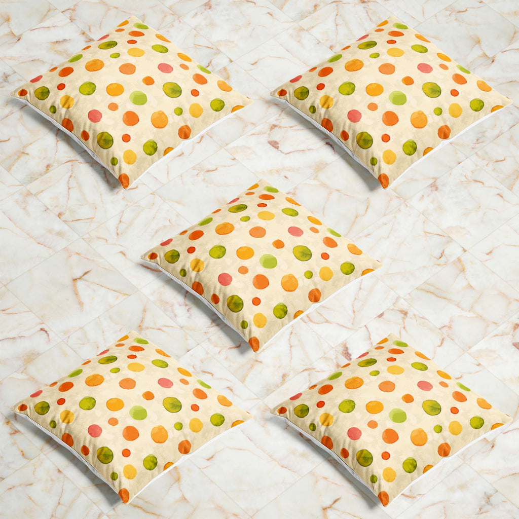 Watercolor Dots D1 Cushion Cover Throw Pillow