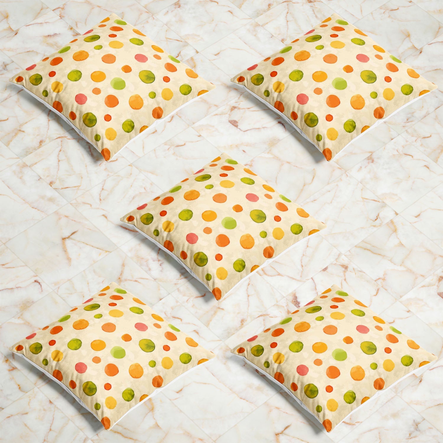 Watercolor Dots D1 Cushion Cover Throw Pillow