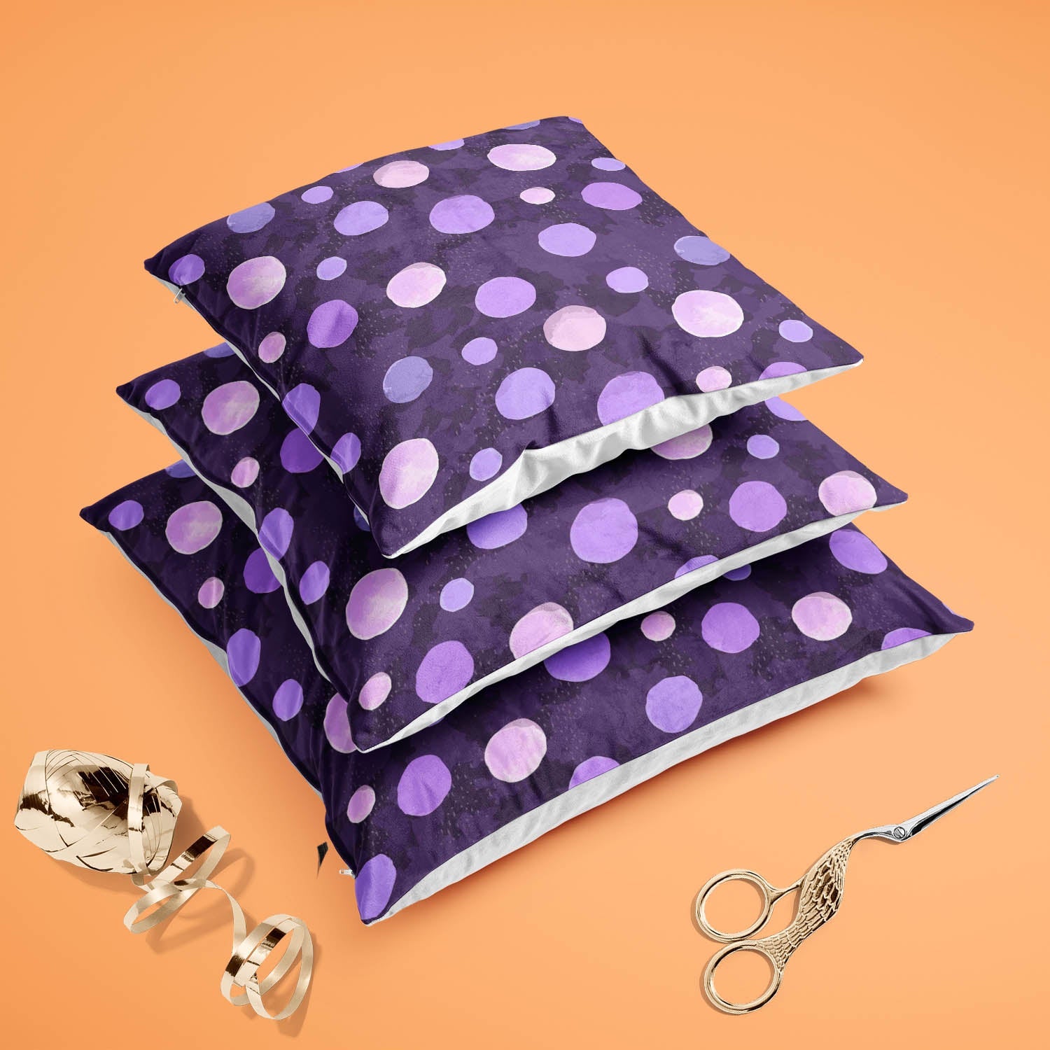 Watercolor Dots D2 Cushion Cover Throw Pillow