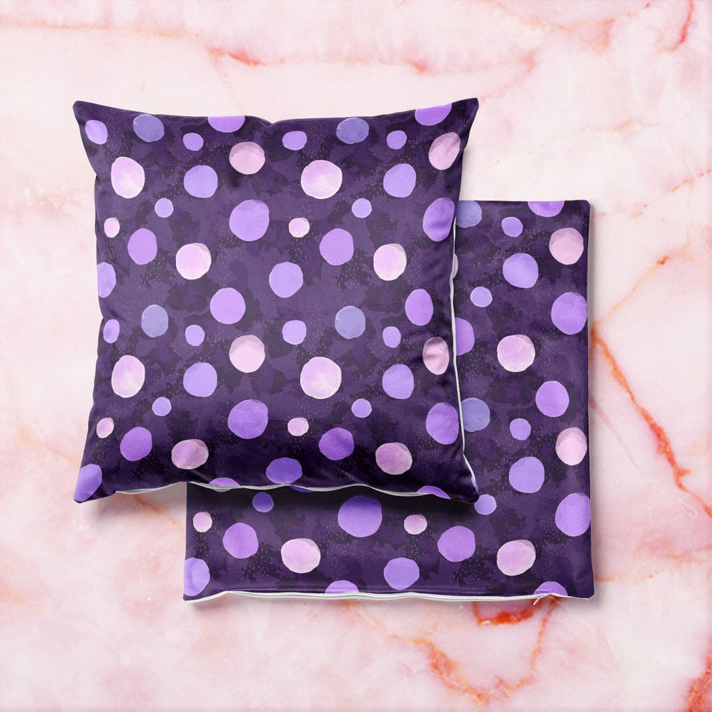 Watercolor Dots D2 Cushion Cover Throw Pillow