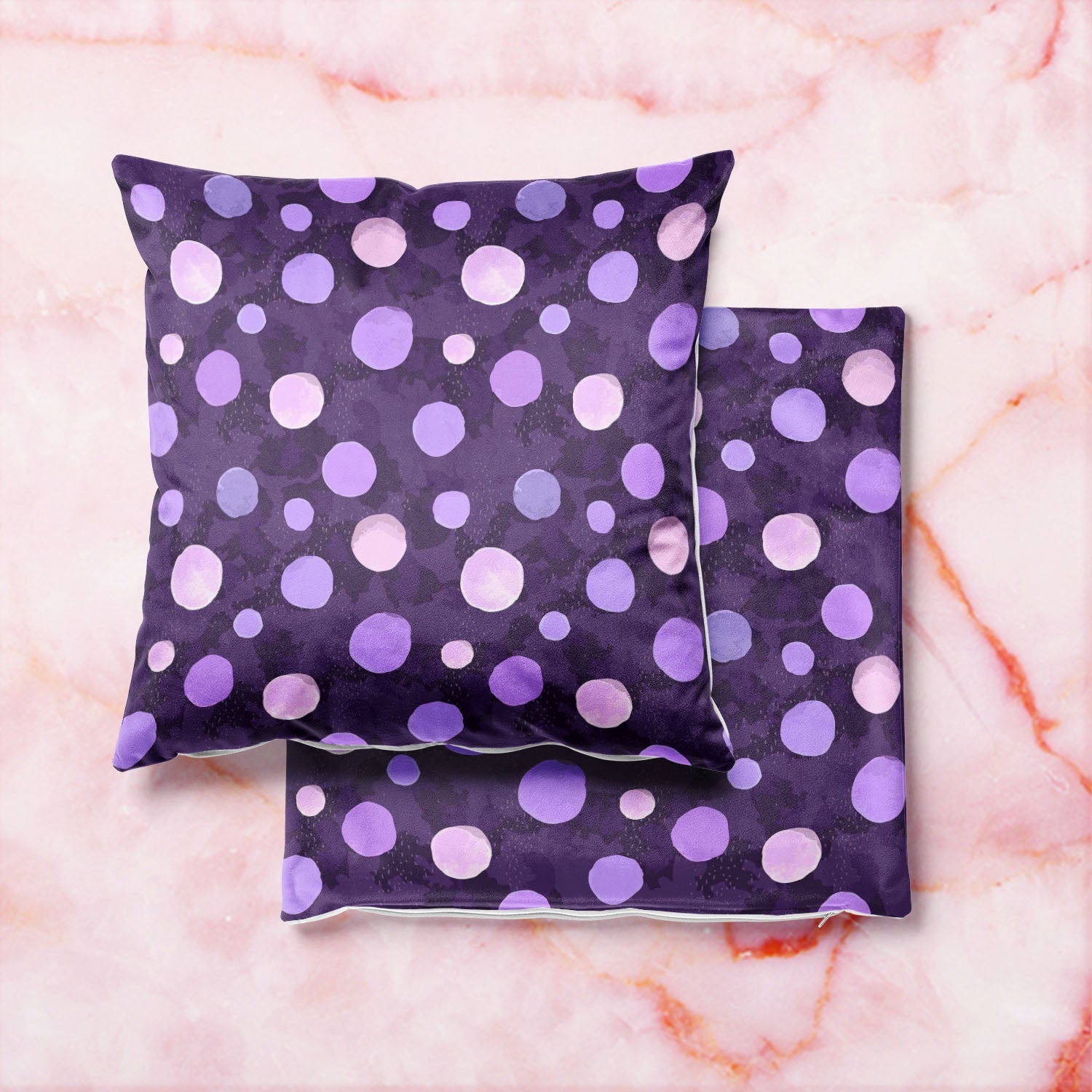Watercolor Dots D2 Cushion Cover Throw Pillow