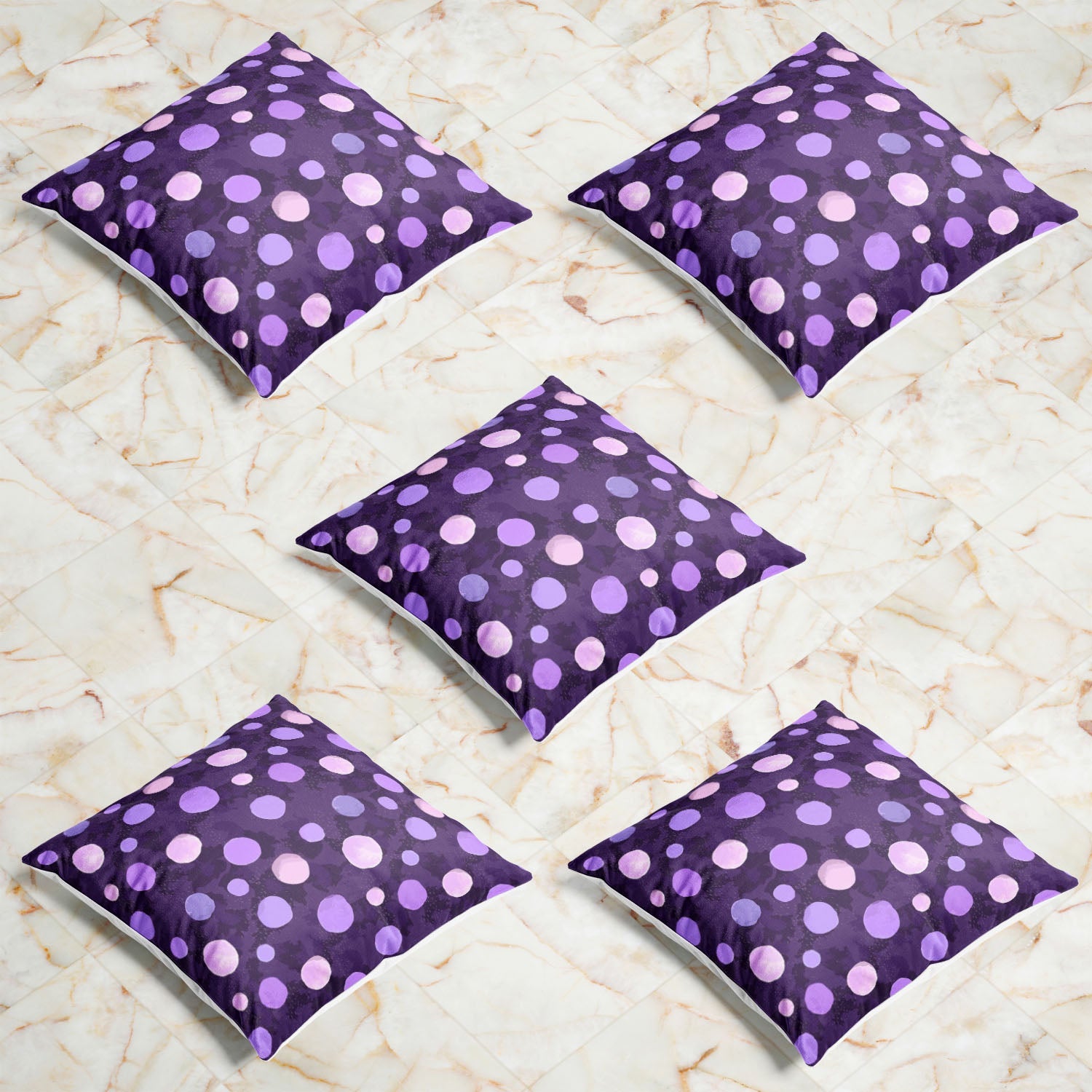 Watercolor Dots D2 Cushion Cover Throw Pillow