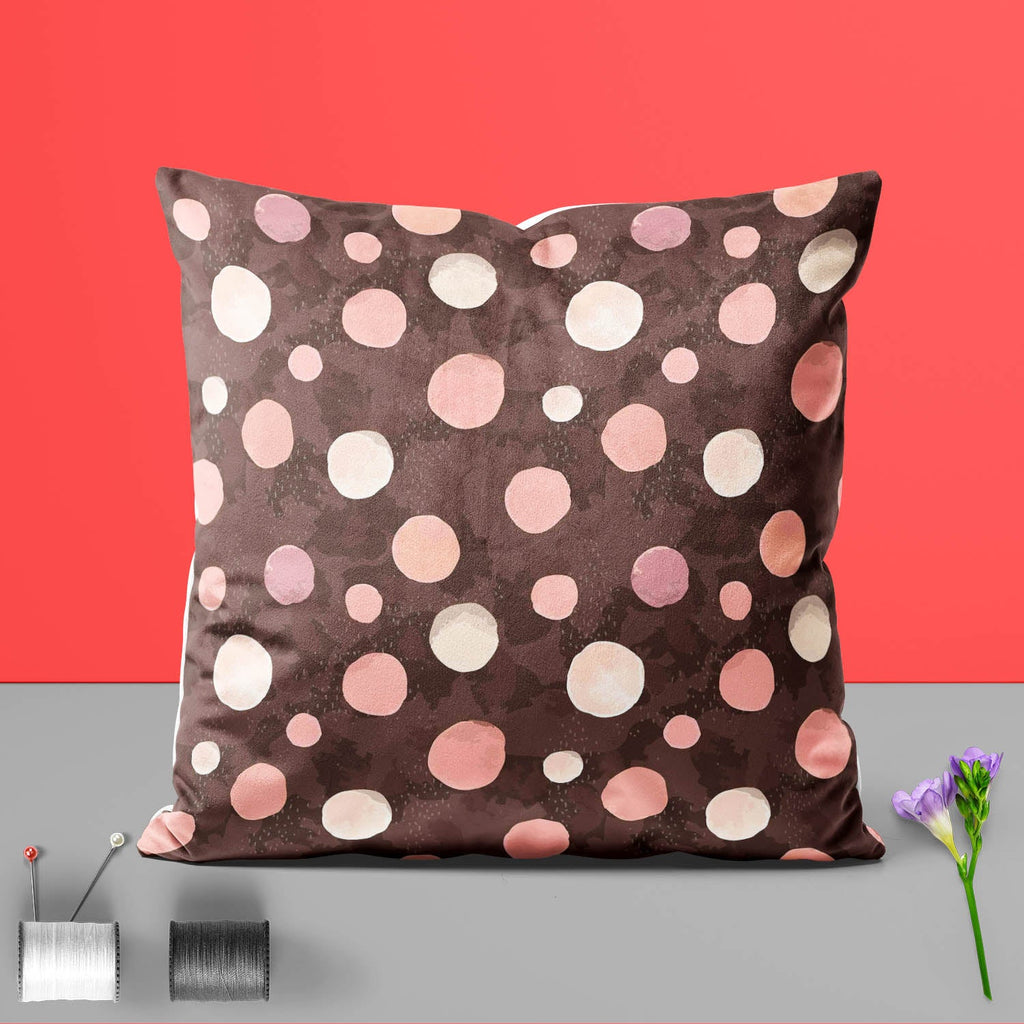 Watercolor Dots D3 Cushion Cover Throw Pillow