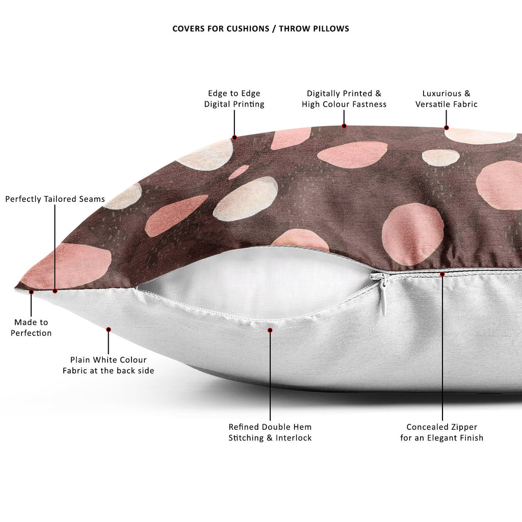 Watercolor Dots D3 Cushion Cover Throw Pillow