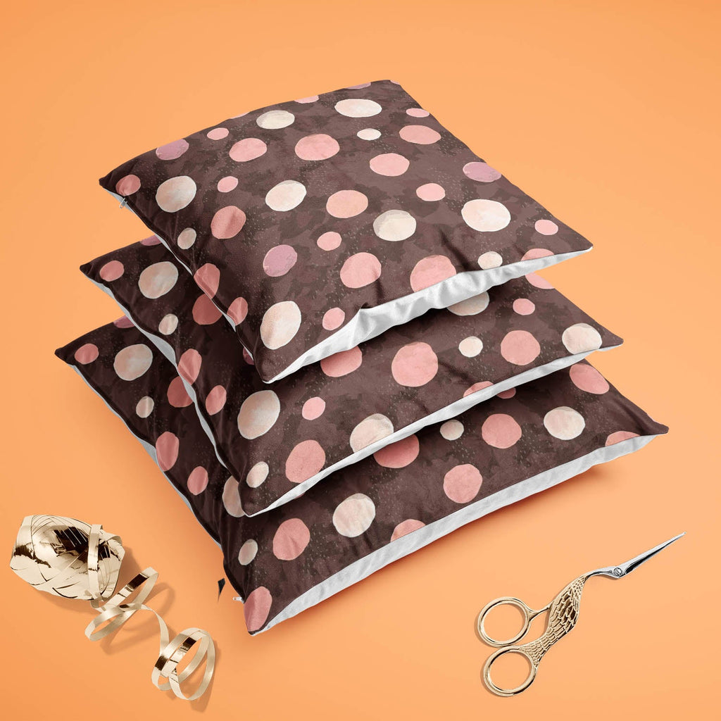 Watercolor Dots D3 Cushion Cover Throw Pillow