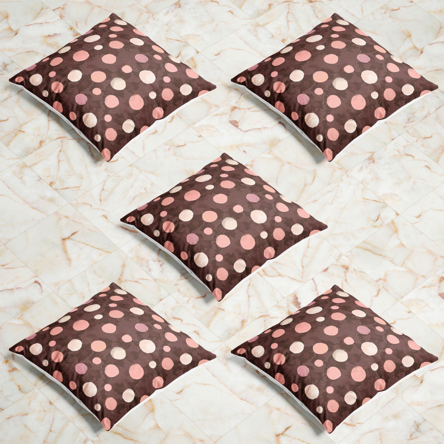 Watercolor Dots D3 Cushion Cover Throw Pillow