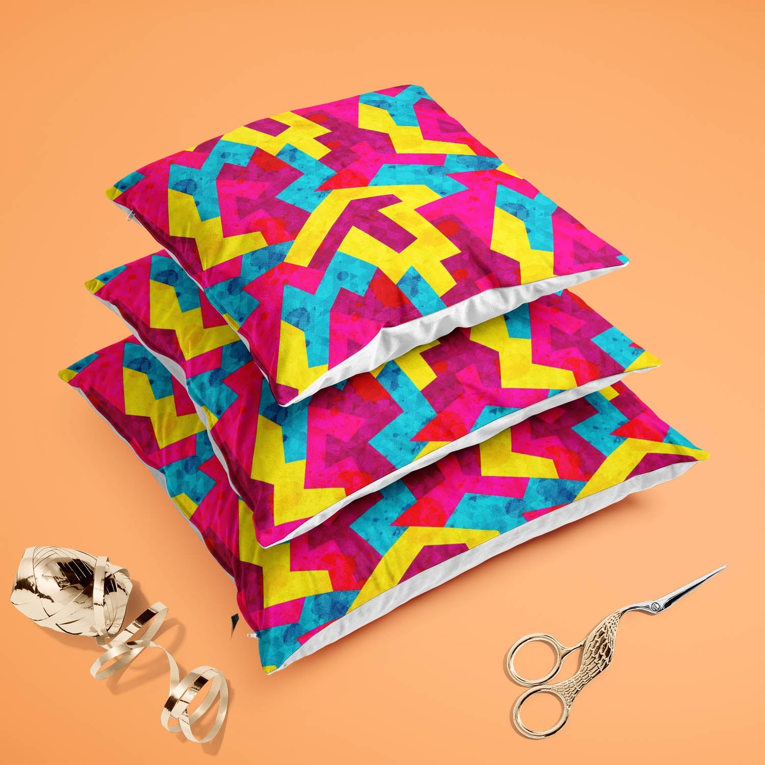 Geometric Style D1 Cushion Cover Throw Pillow