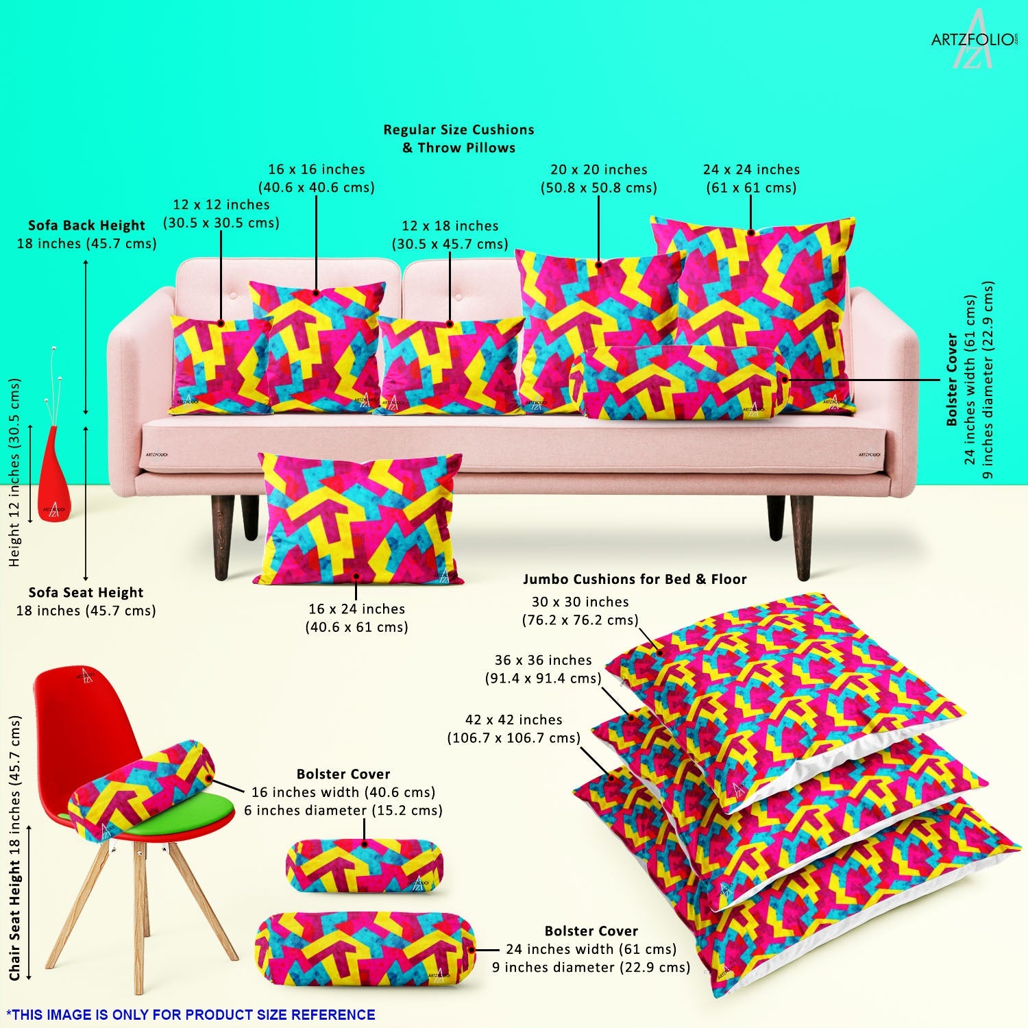 Geometric Style D1 Cushion Cover Throw Pillow