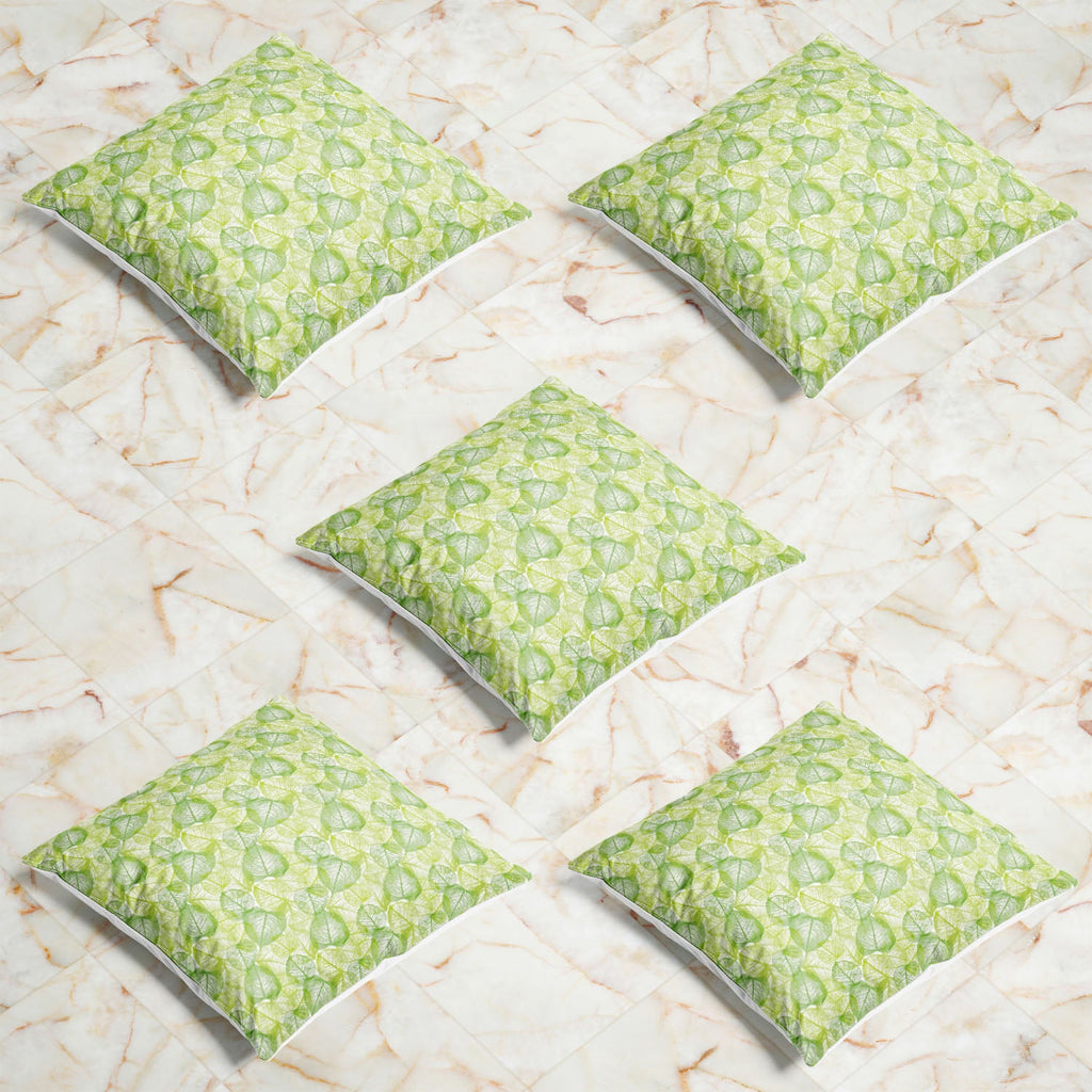 Floral & Leaves Cushion Cover Throw Pillow