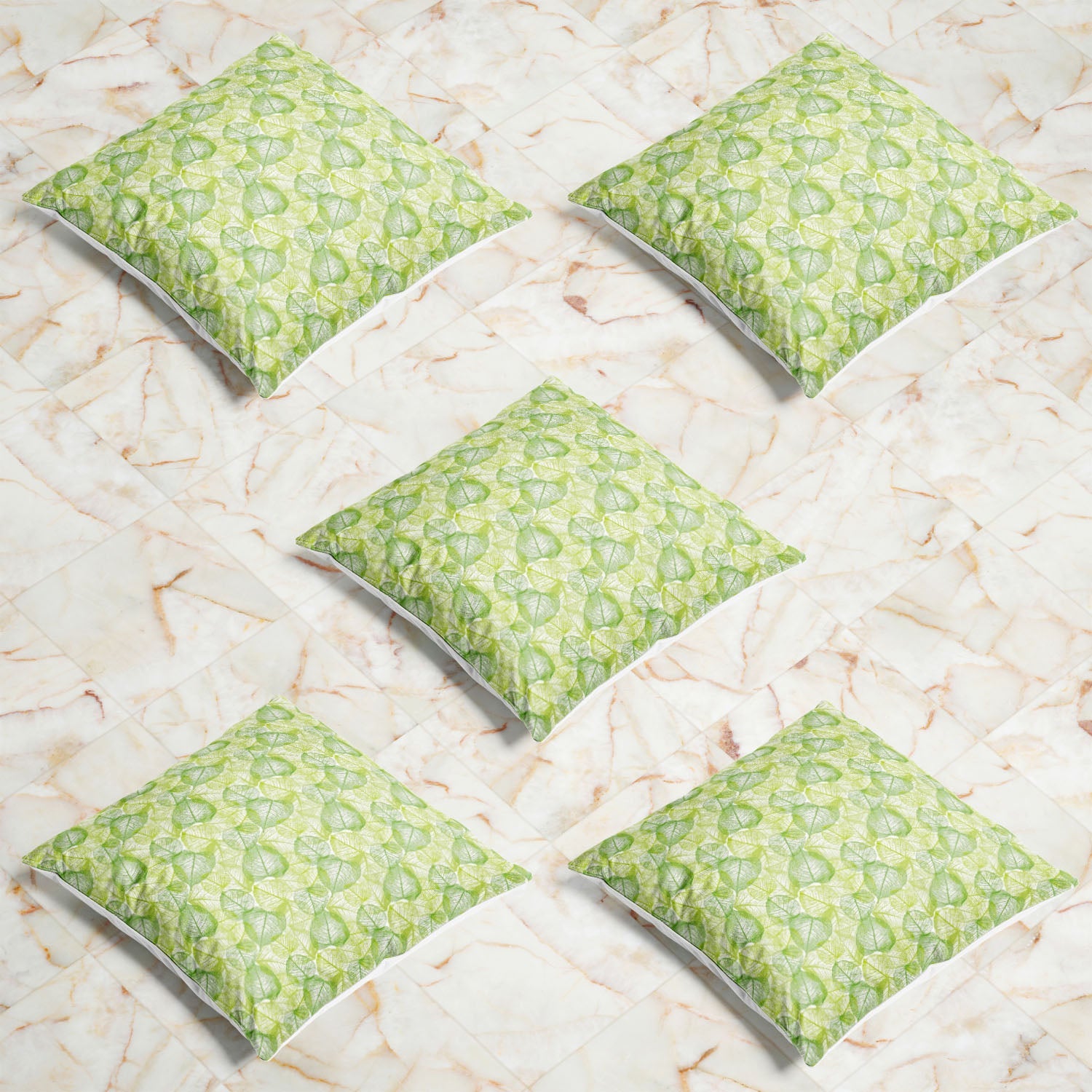 Floral & Leaves Cushion Cover Throw Pillow