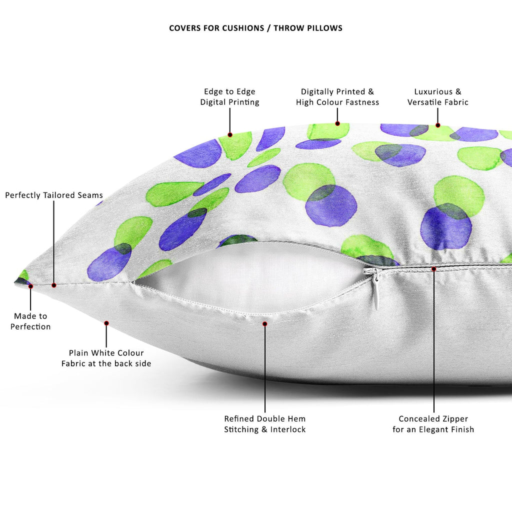 Watercolor Dots D4 Cushion Cover Throw Pillow