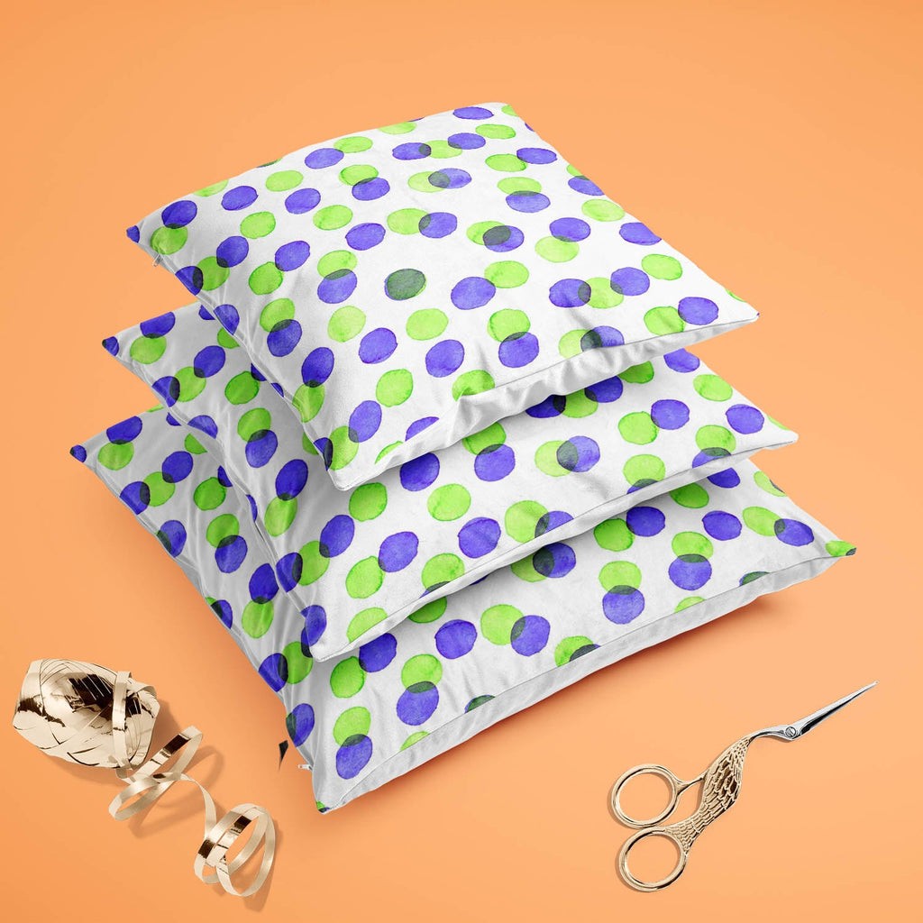 Watercolor Dots D4 Cushion Cover Throw Pillow
