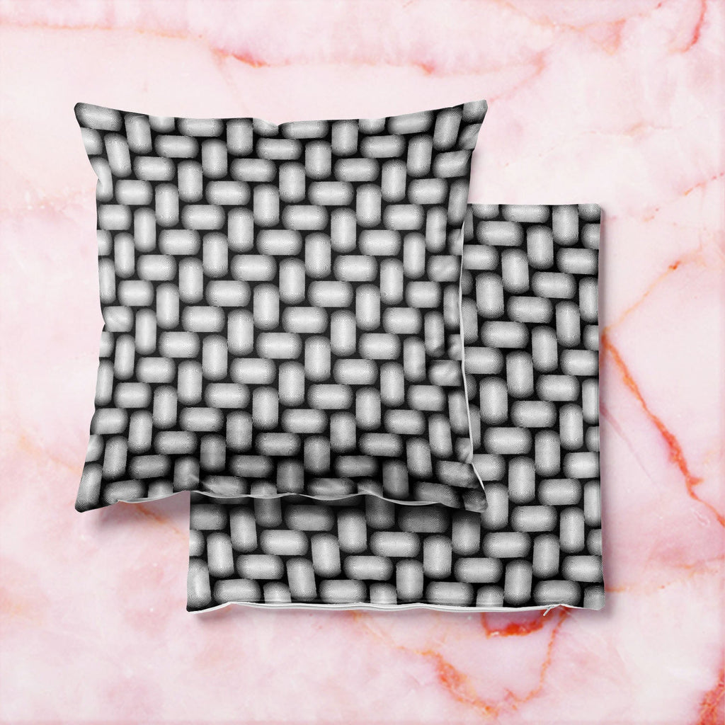 Monochrome Geometric D2 Cushion Cover Throw Pillow