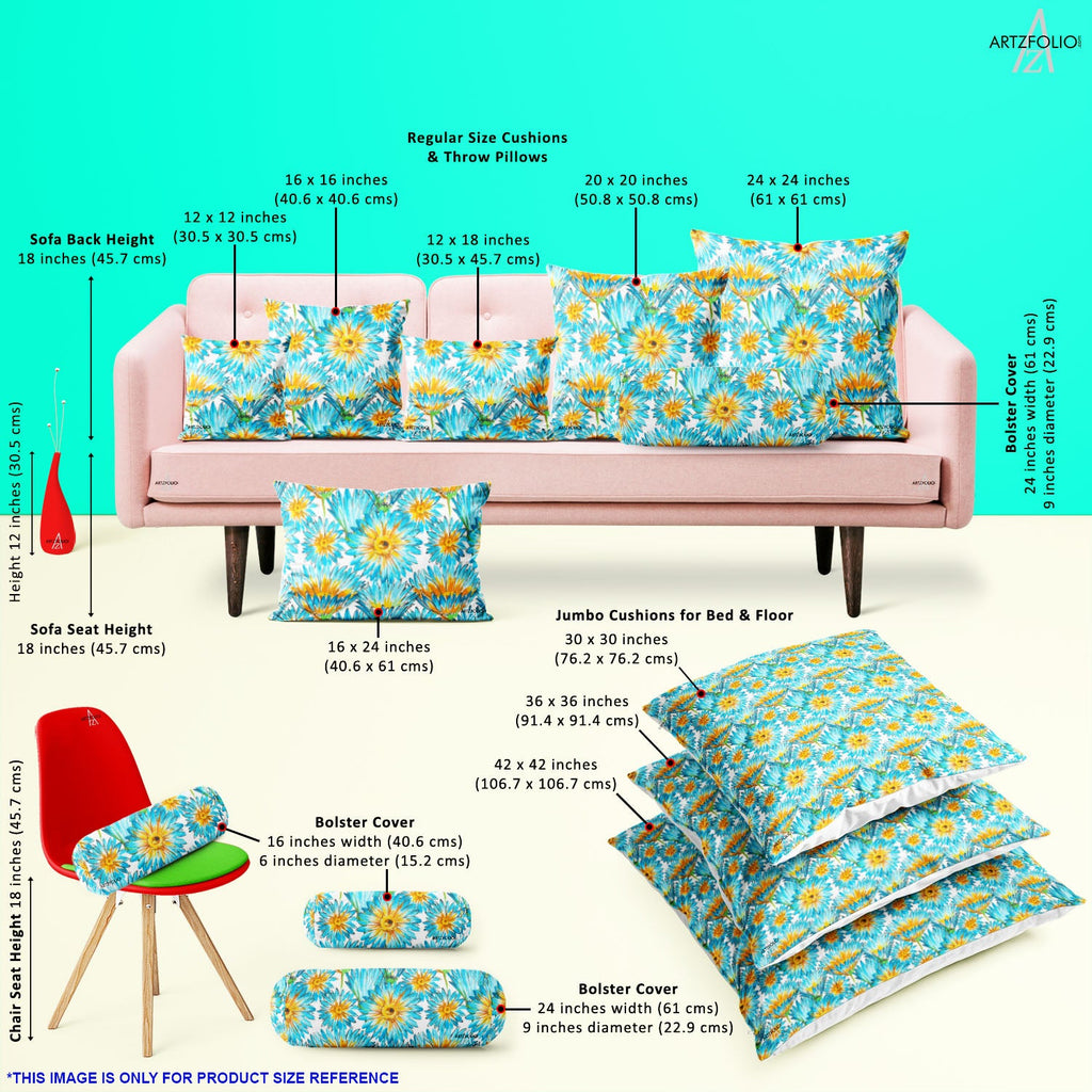 Budding Flowers D2 Cushion Cover Throw Pillow