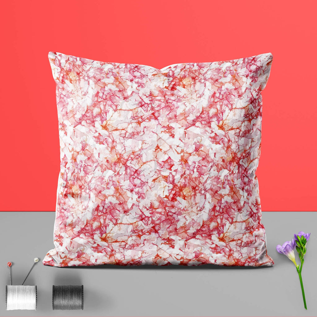 Bright Red Cushion Cover Throw Pillow