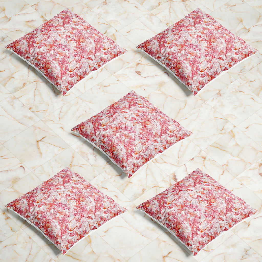 Bright Red Cushion Cover Throw Pillow