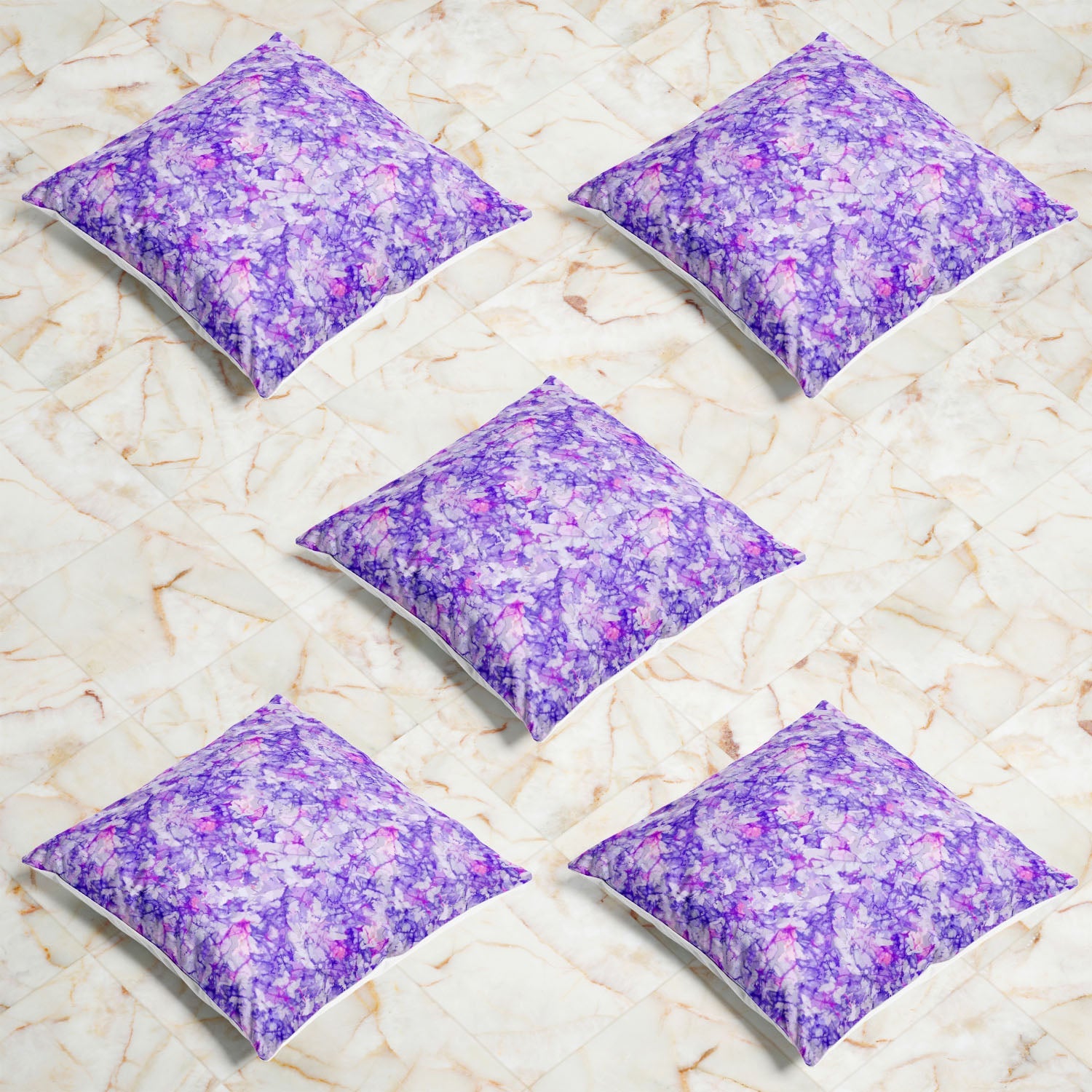 Bright Purple Cushion Cover Throw Pillow